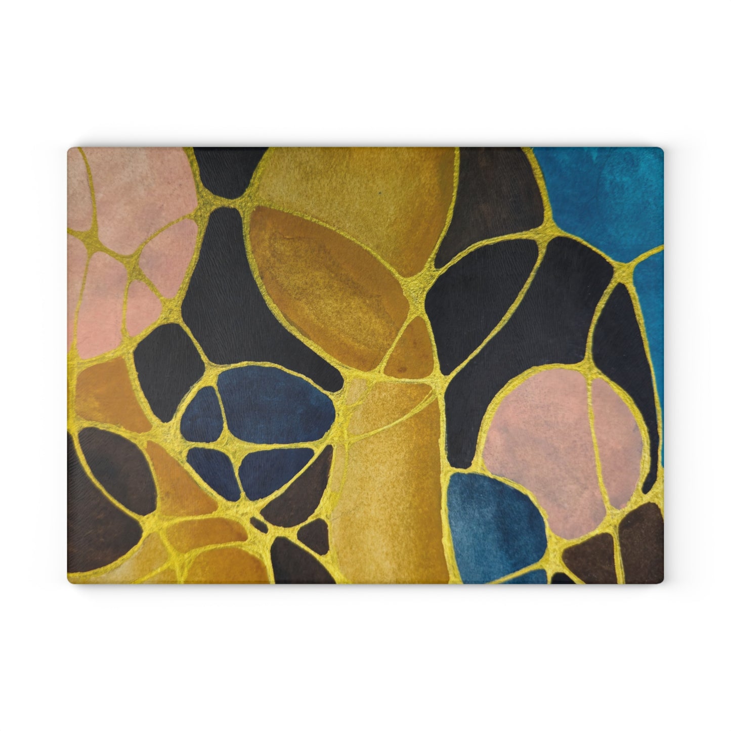 Artistic Glass Cutting Board - Dusk - Modern Abstract Design for Culinary Enthusiasts