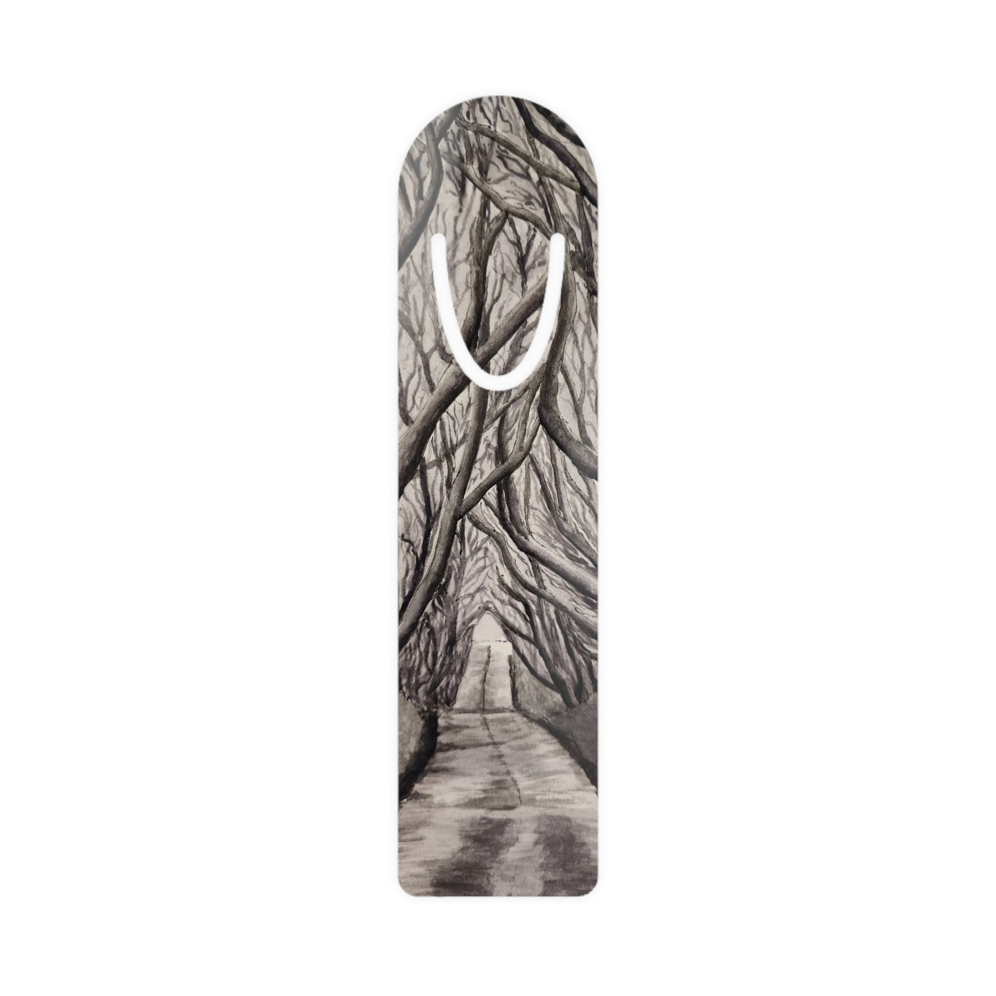 Tranquil Timber Path Artwork Design Metal Bookmark