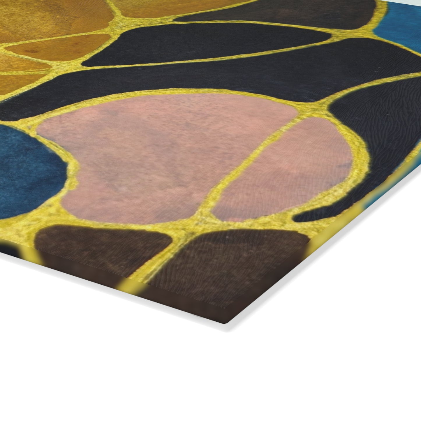 Artistic Glass Cutting Board - Dusk - Modern Abstract Design for Culinary Enthusiasts