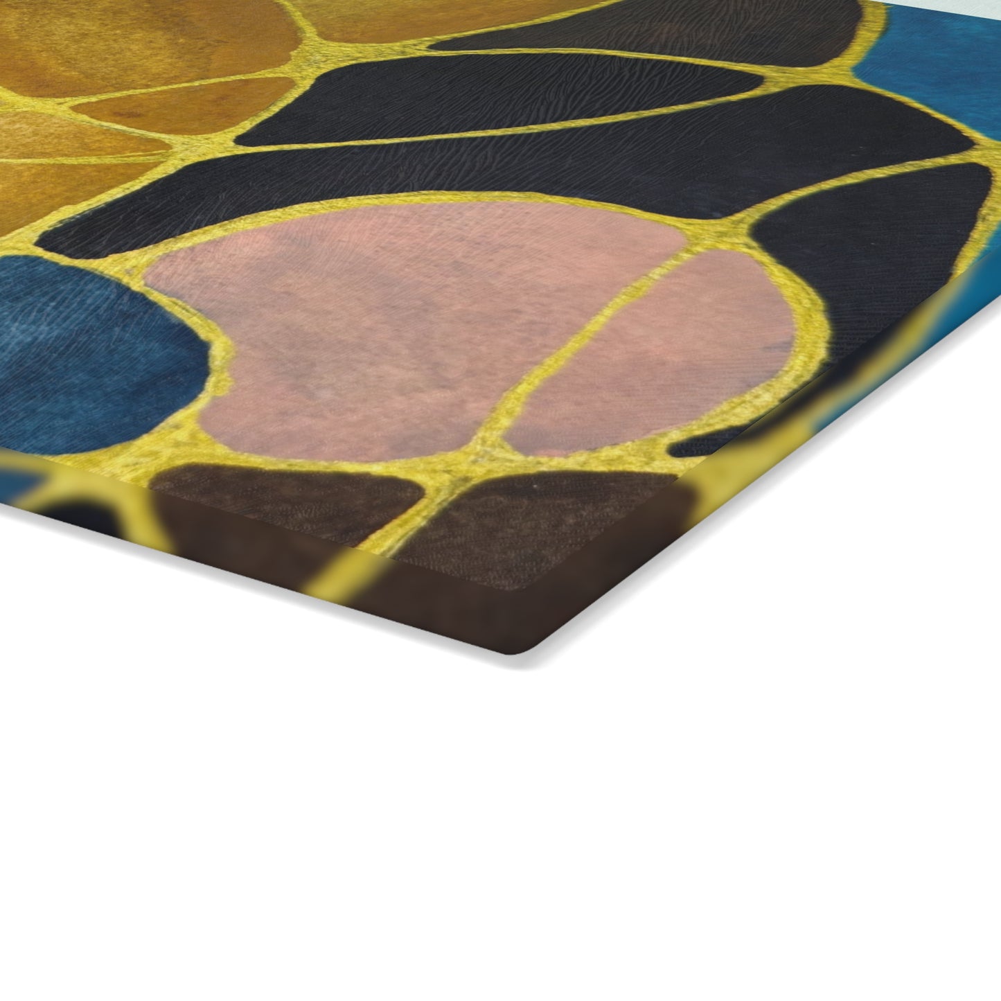 Artistic Glass Cutting Board - Dusk - Modern Abstract Design for Culinary Enthusiasts