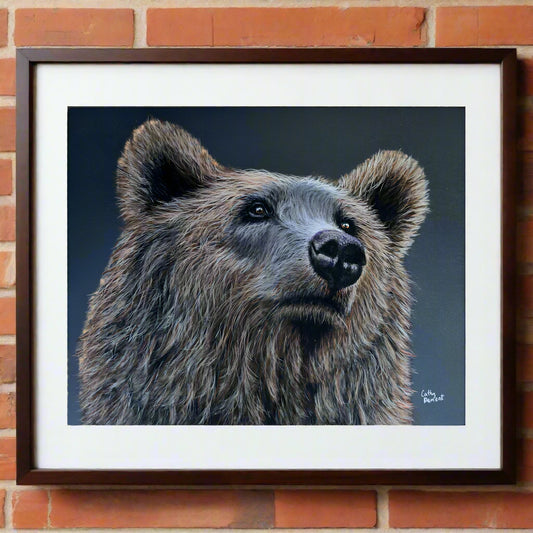 Giclée Art Print - Bear Necessities, Wildlife Pastel Painting, Artwork by Cathy Dement