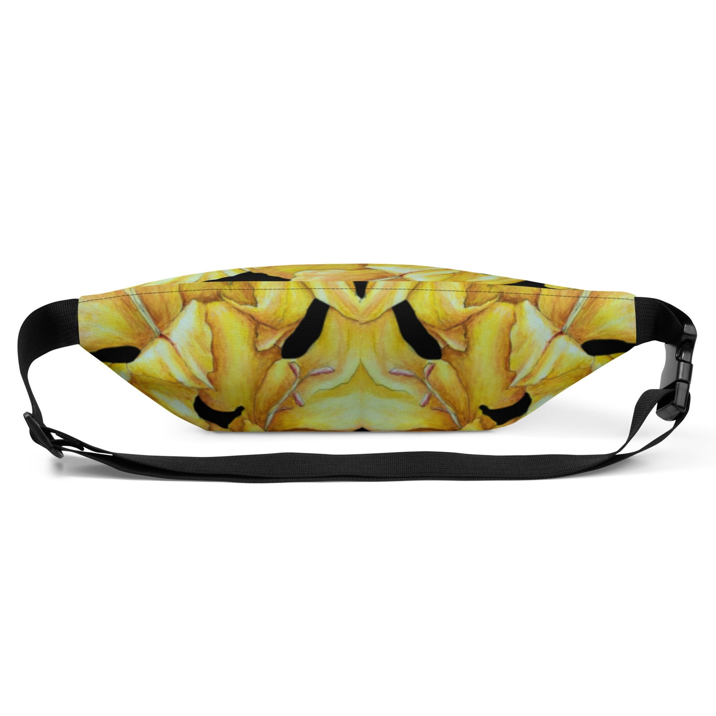Fanny Pack - Sunny Blooms - Yellow Gladiola Floral Design by Cathy Dement, Adjustable Straps, Water-Resistant Belt Bag,