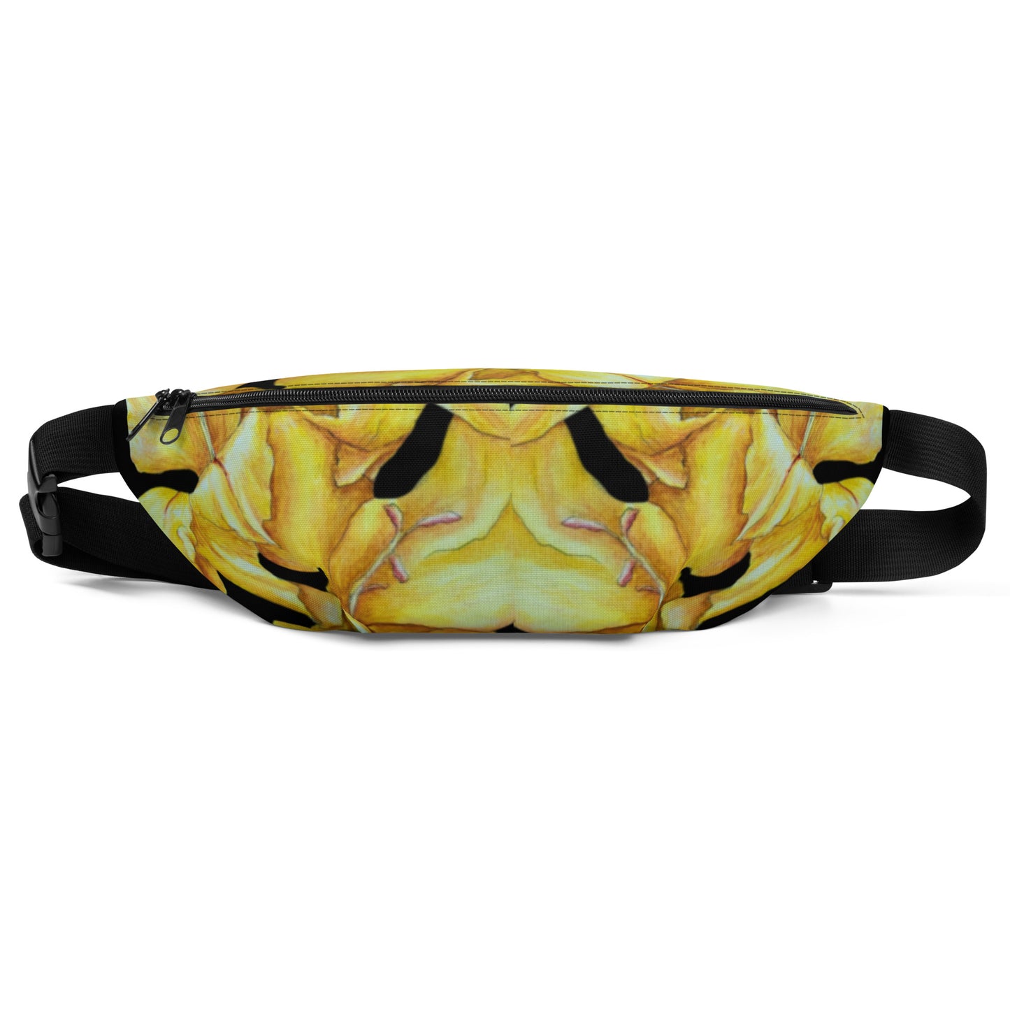 Fanny Pack - Sunny Blooms - Yellow Gladiola Floral Design by Cathy Dement, Adjustable Straps, Water-Resistant Belt Bag,