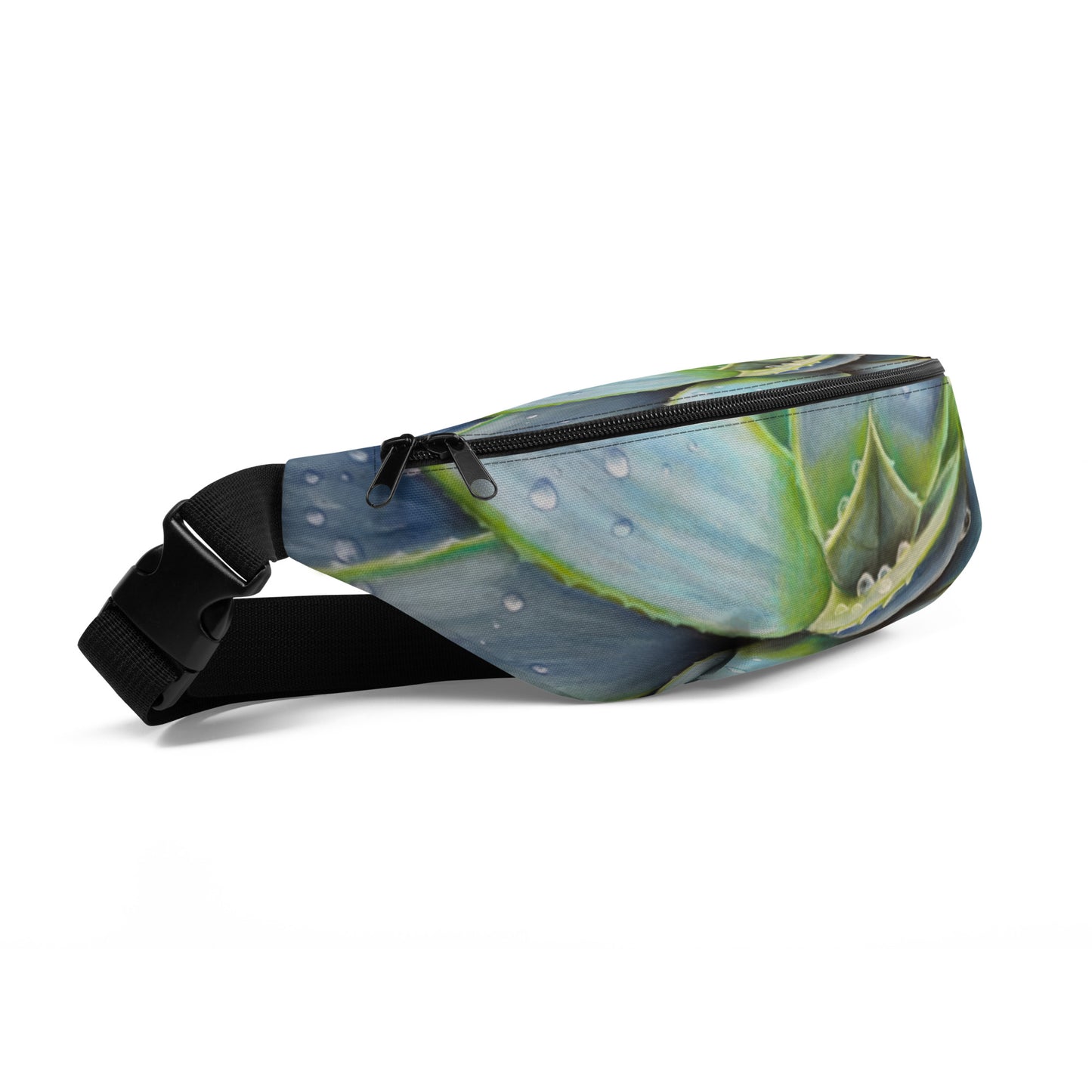 Fanny Pack: Desert Jewel - Vibrant Agave Plant with Dew Drops, Belt Bag by Cathy Dement