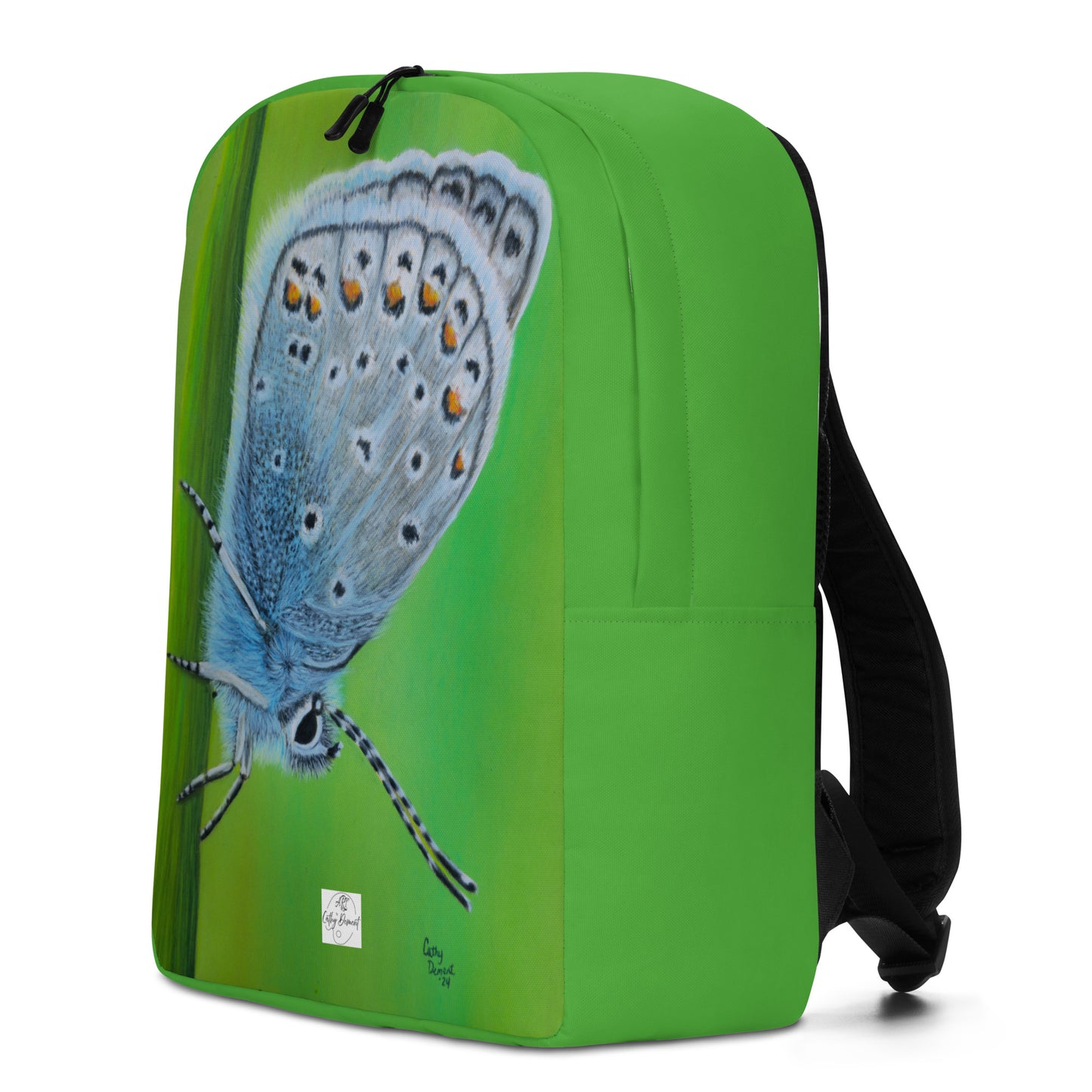 Backpack - Gossamer Blue - Karner Blue Butterfly Artwork by Cathy Dement, Wearable Art Bag