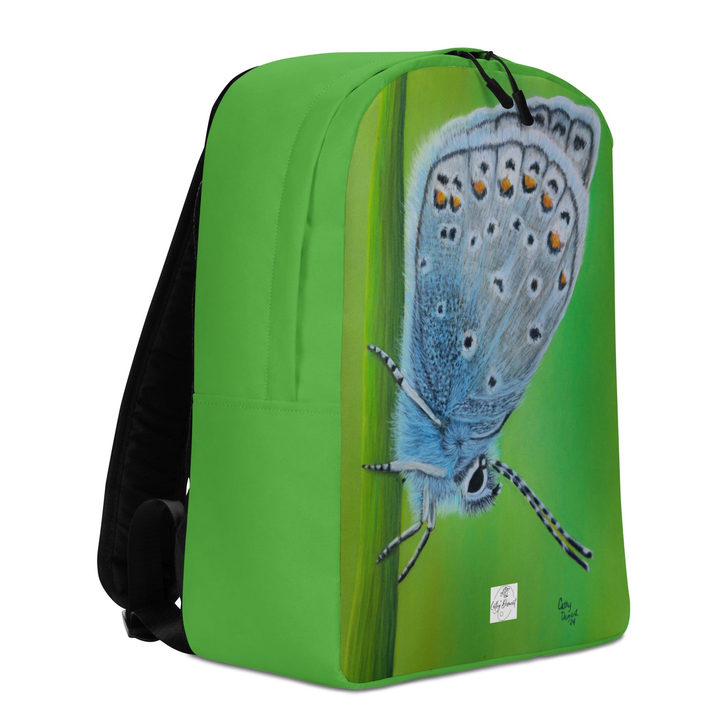 Backpack - Gossamer Blue - Karner Blue Butterfly Artwork by Cathy Dement, Wearable Art Bag