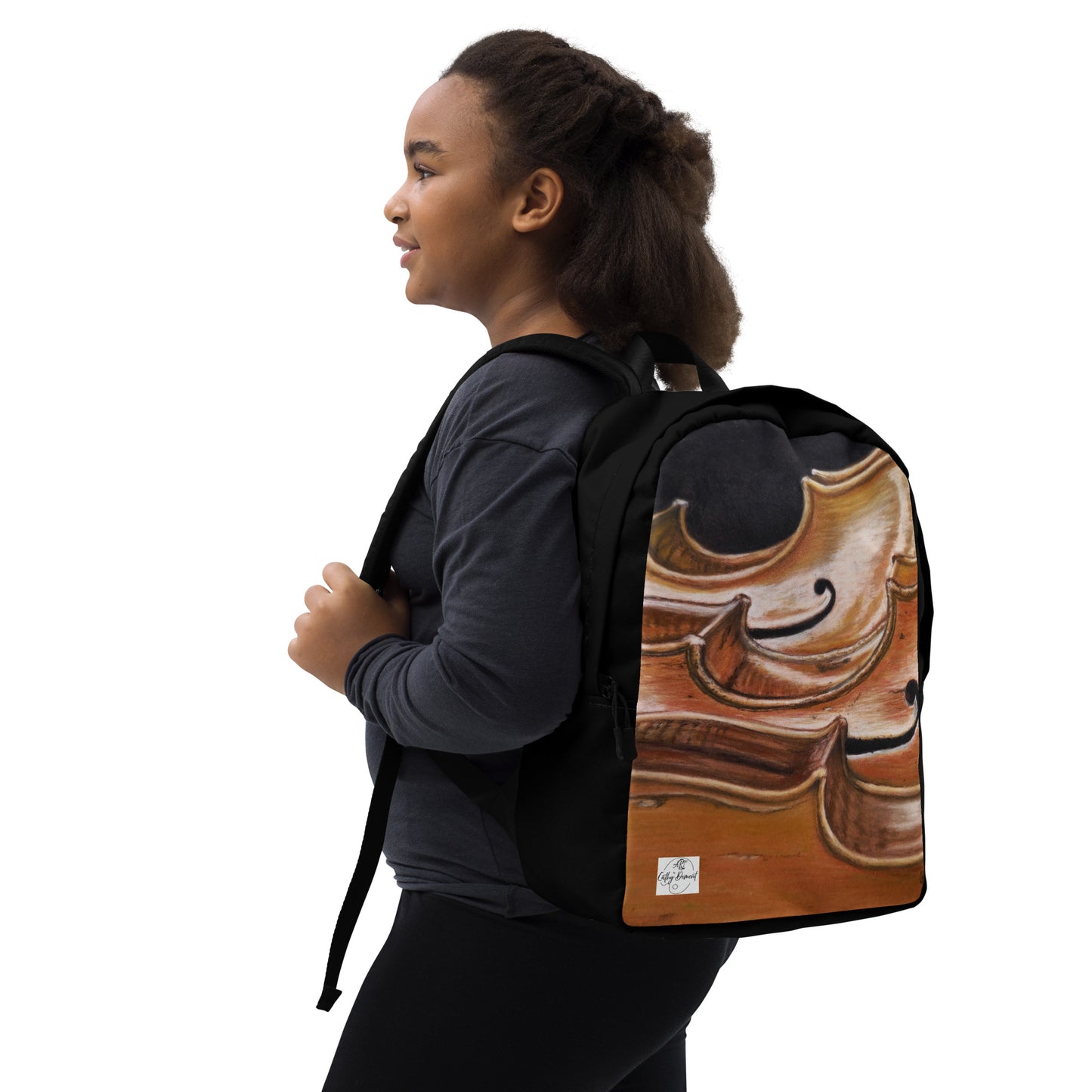 Backpack - Harmonious Melodies: Cello Trio Musical Instrument Artwork, Back To School, Laptop Bag