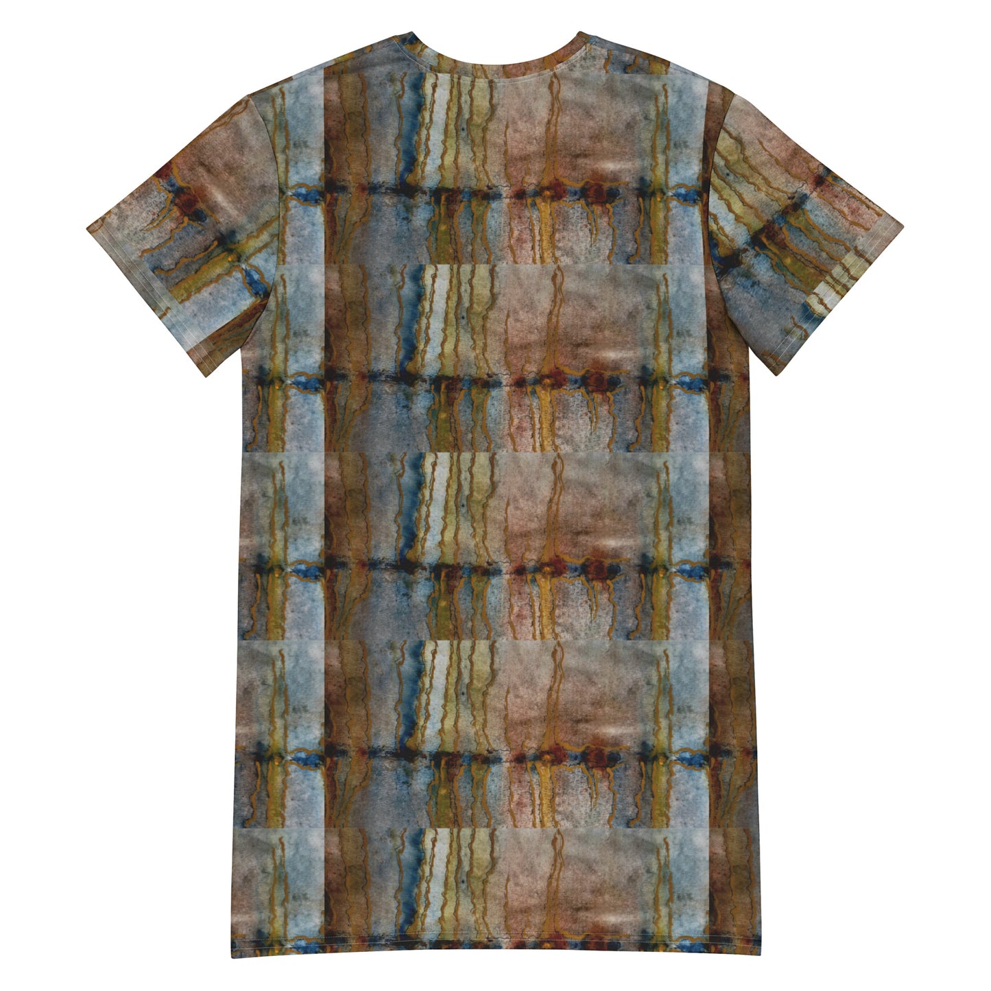 T-shirt Dress - Twilight Reflections - Colorful Abstract Artwork Design by Cathy Dement