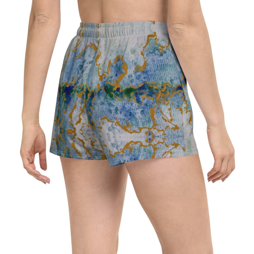Athletic Shorts - Celestial Dreamscape - Colorful Abstract Artwork Design