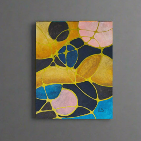 Giclée Print - Dusk - Colorful Abstract Neurographic Artwork by Cathy Dement