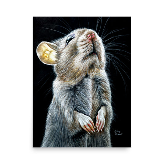 Giclée Print, Wall Art - Hercules - Mouse Artwork Design by Cathy Dement