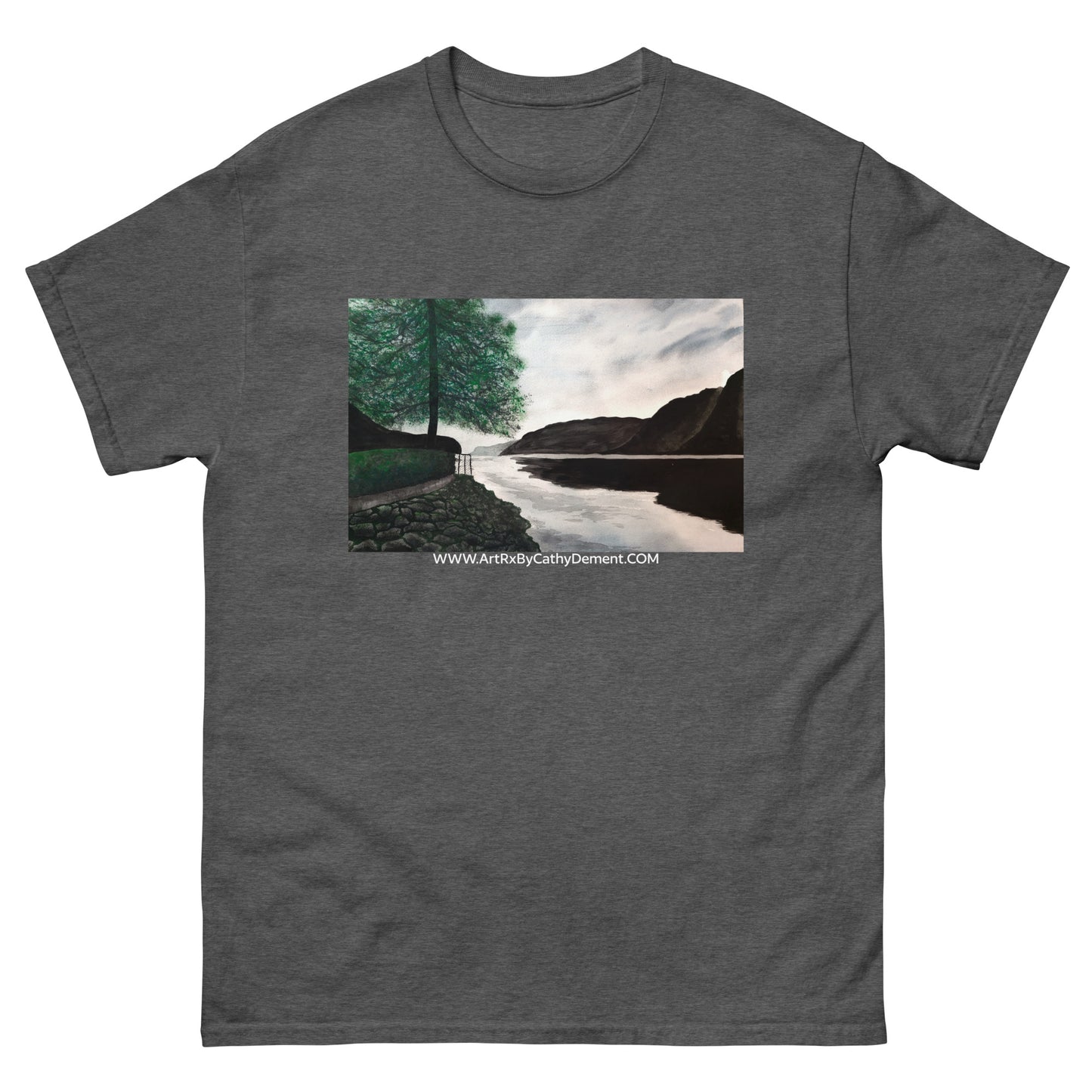Norwegian Dream: Captivating Fjord Landscape Artwork Design Men's Classic Tee