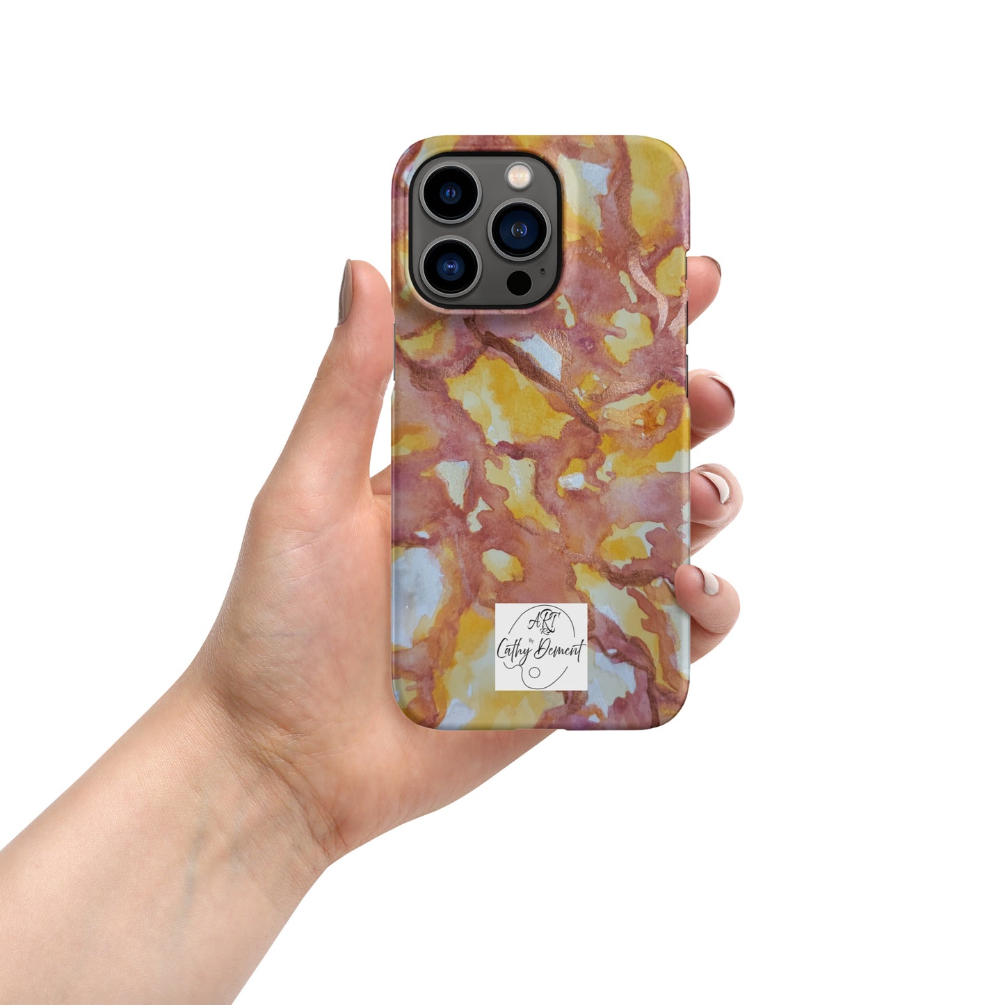 Sunset Veil: A Dance of Red and White Artwork Snap case for iPhone®