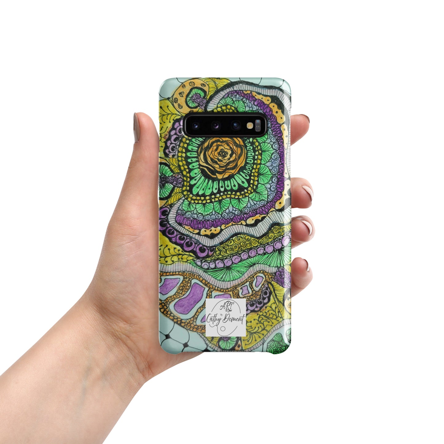 Snap Case for Samsung® Phones - Zen Floral Bliss - Colorful Zentangle Artwork Design