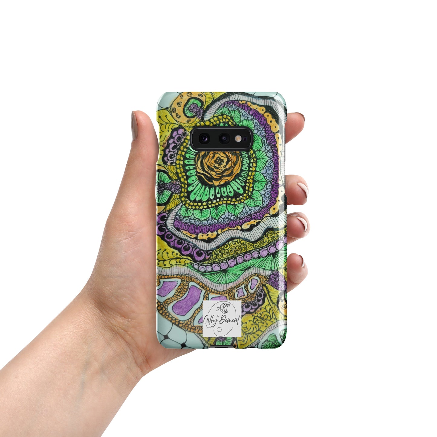 Snap Case for Samsung® Phones - Zen Floral Bliss - Colorful Zentangle Artwork Design