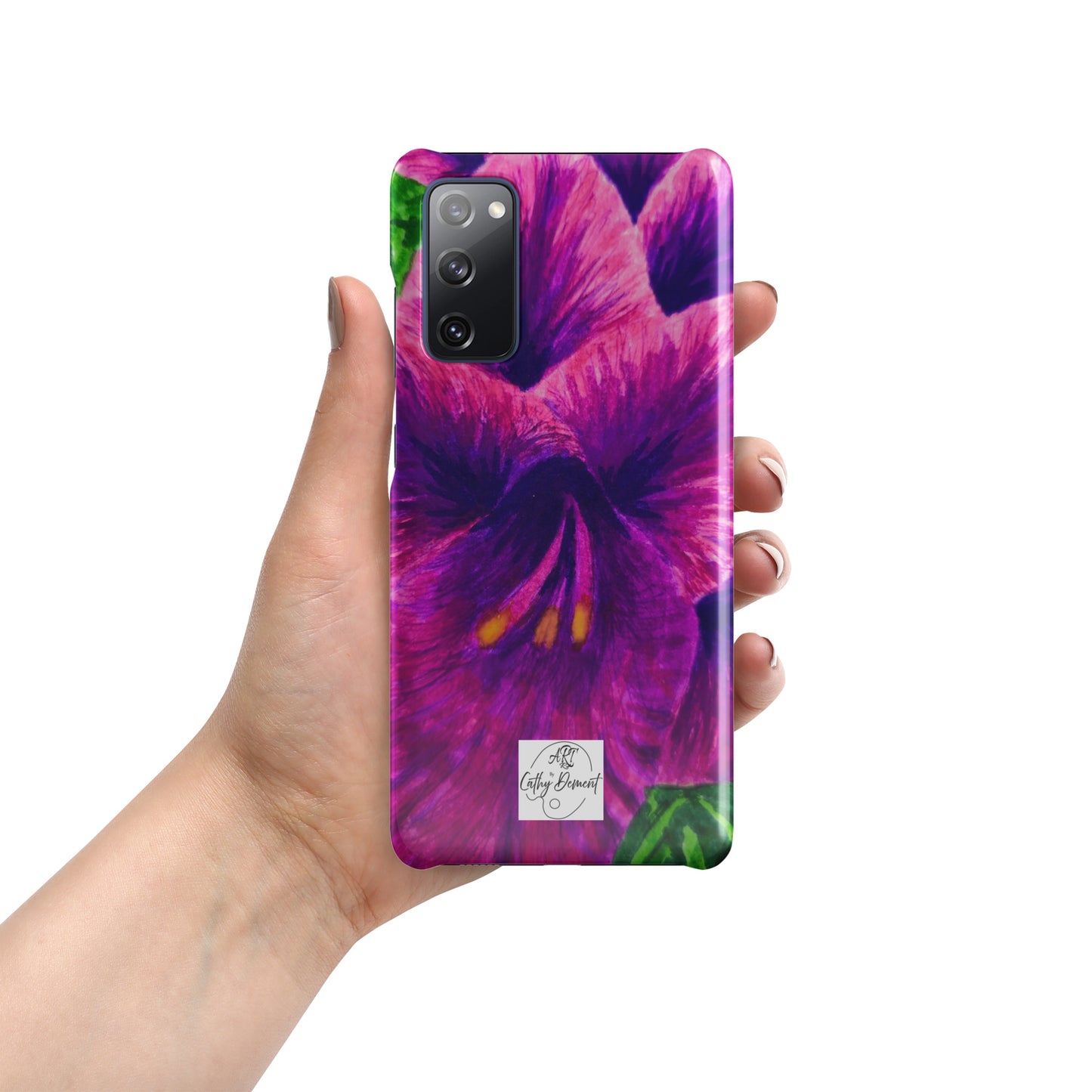 Snap case for Samsung® - Royal Reverie: Purple Gladiola, Floral Artwork Design