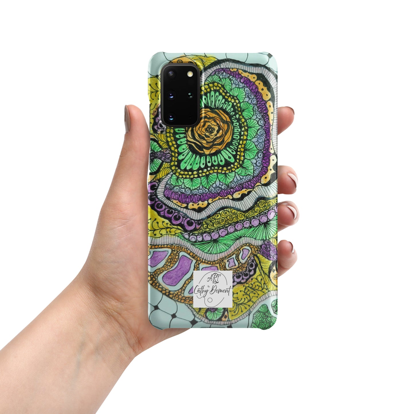 Snap Case for Samsung® Phones - Zen Floral Bliss - Colorful Zentangle Artwork Design