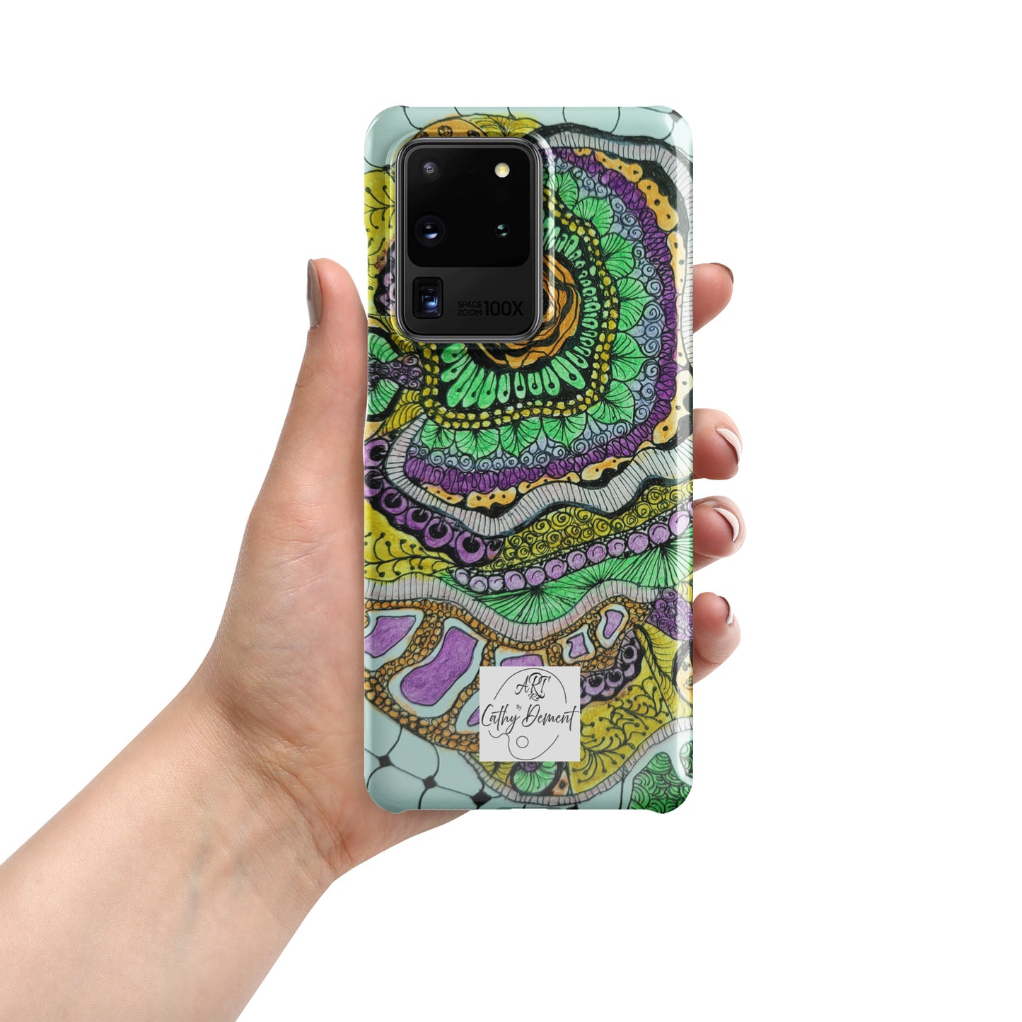Snap Case for Samsung® Phones - Zen Floral Bliss - Colorful Zentangle Artwork Design