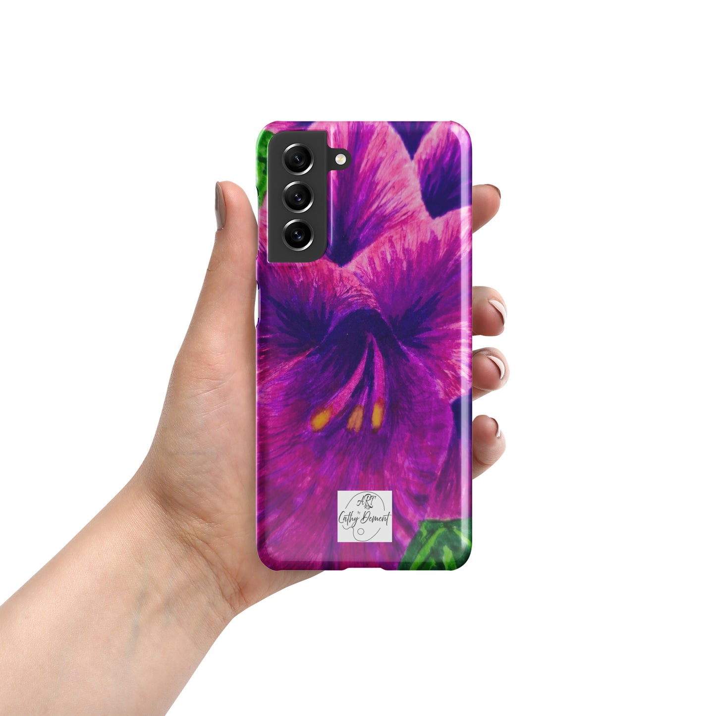 Snap case for Samsung® - Royal Reverie: Purple Gladiola, Floral Artwork Design