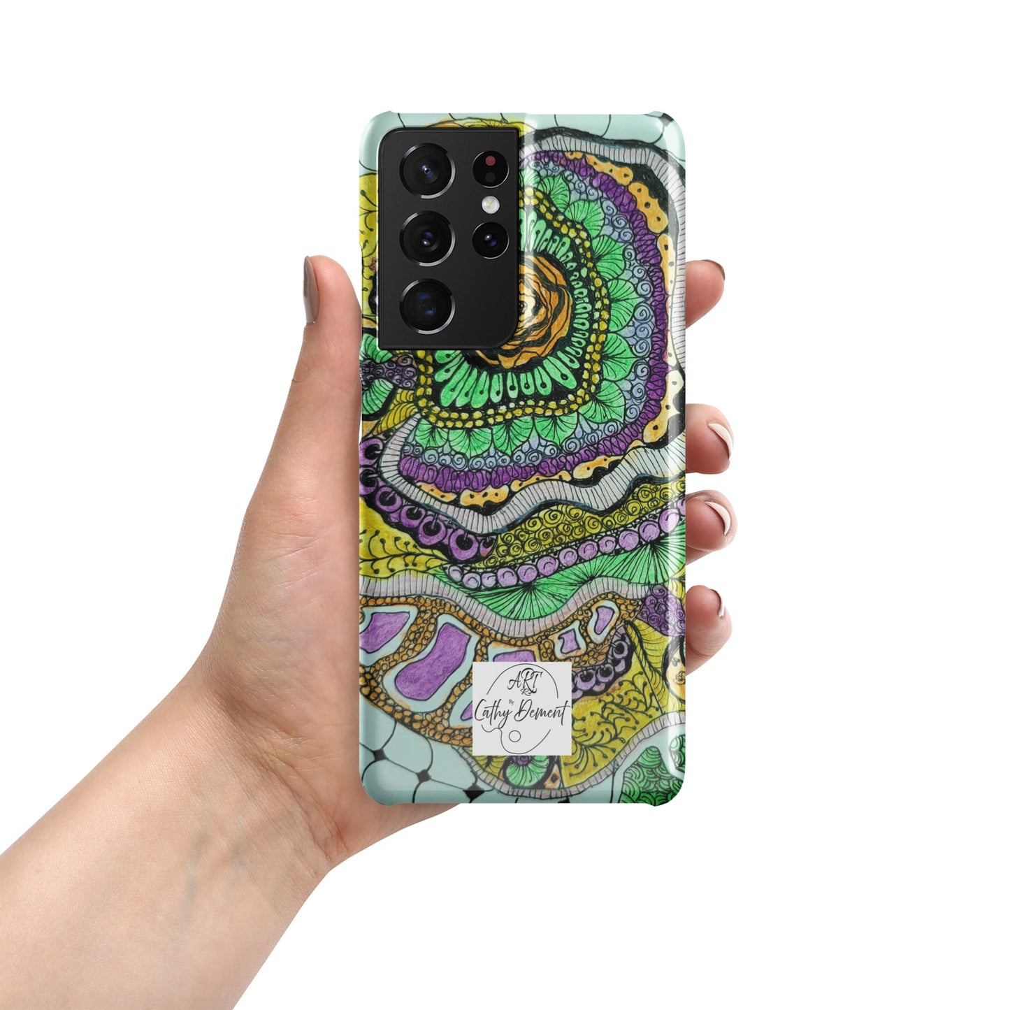 Snap Case for Samsung® Phones - Zen Floral Bliss - Colorful Zentangle Artwork Design