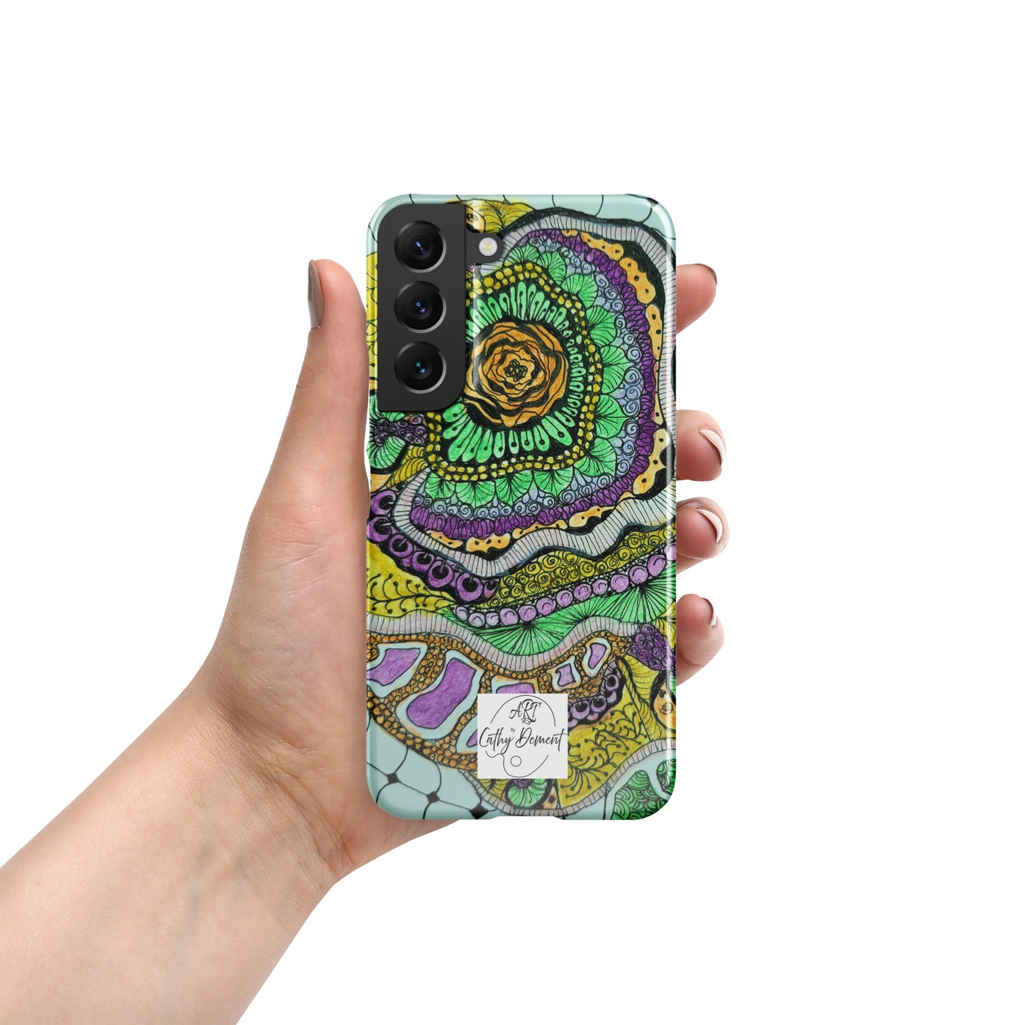 Snap Case for Samsung® Phones - Zen Floral Bliss - Colorful Zentangle Artwork Design