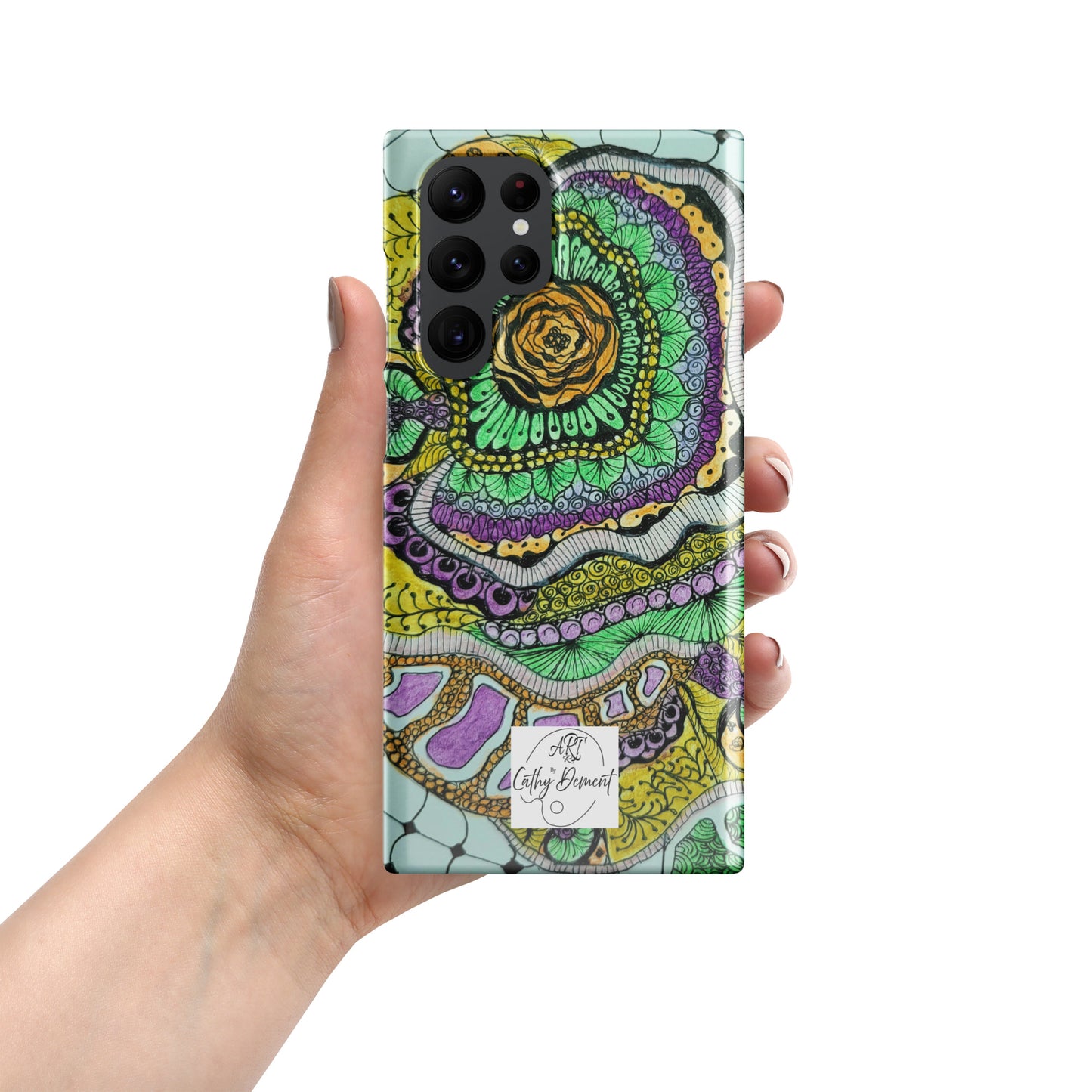 Snap Case for Samsung® Phones - Zen Floral Bliss - Colorful Zentangle Artwork Design