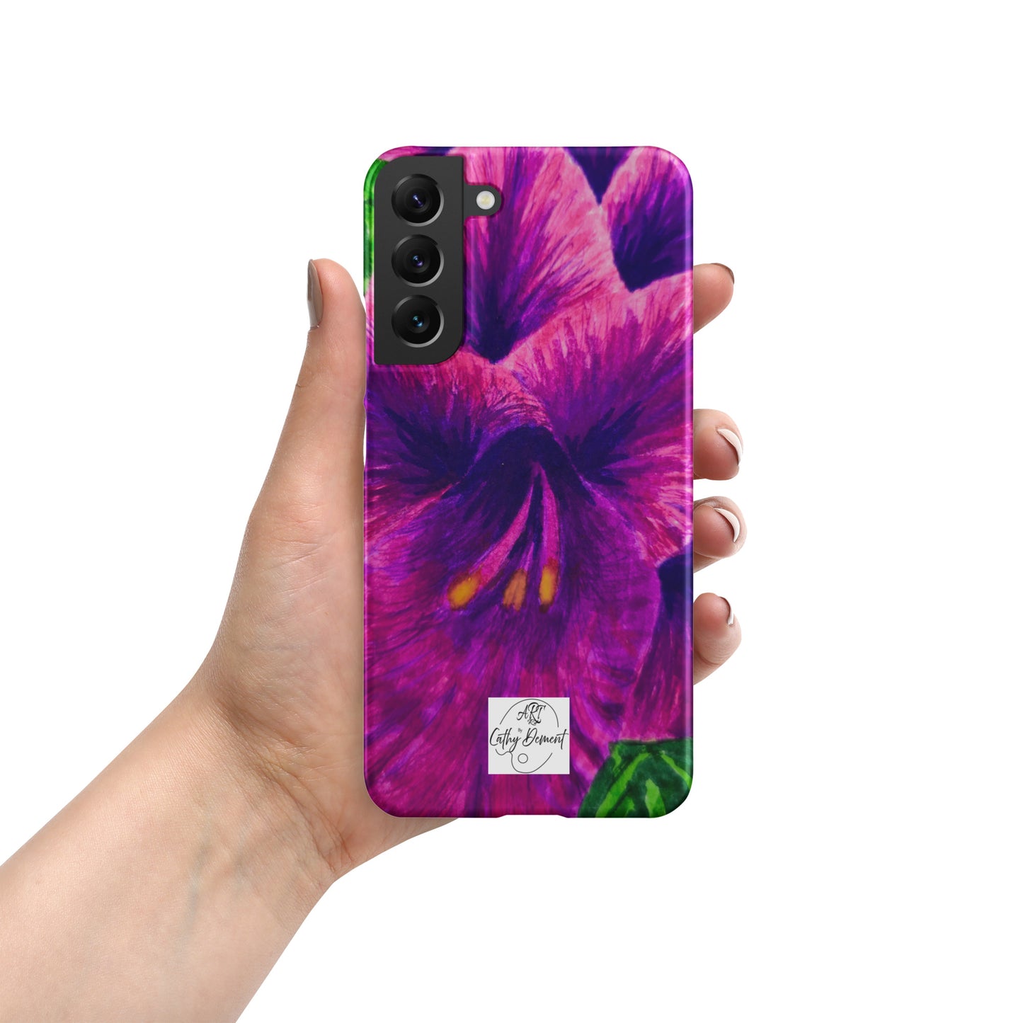 Snap case for Samsung® - Royal Reverie: Purple Gladiola, Floral Artwork Design