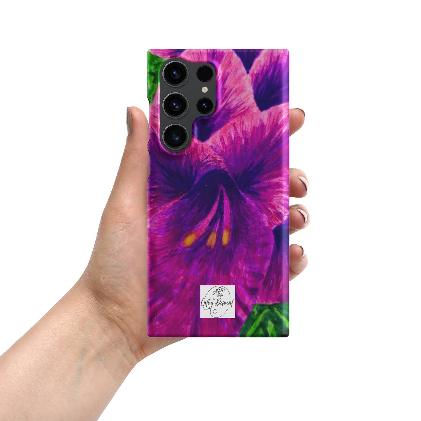 Snap case for Samsung® - Royal Reverie: Purple Gladiola, Floral Artwork Design