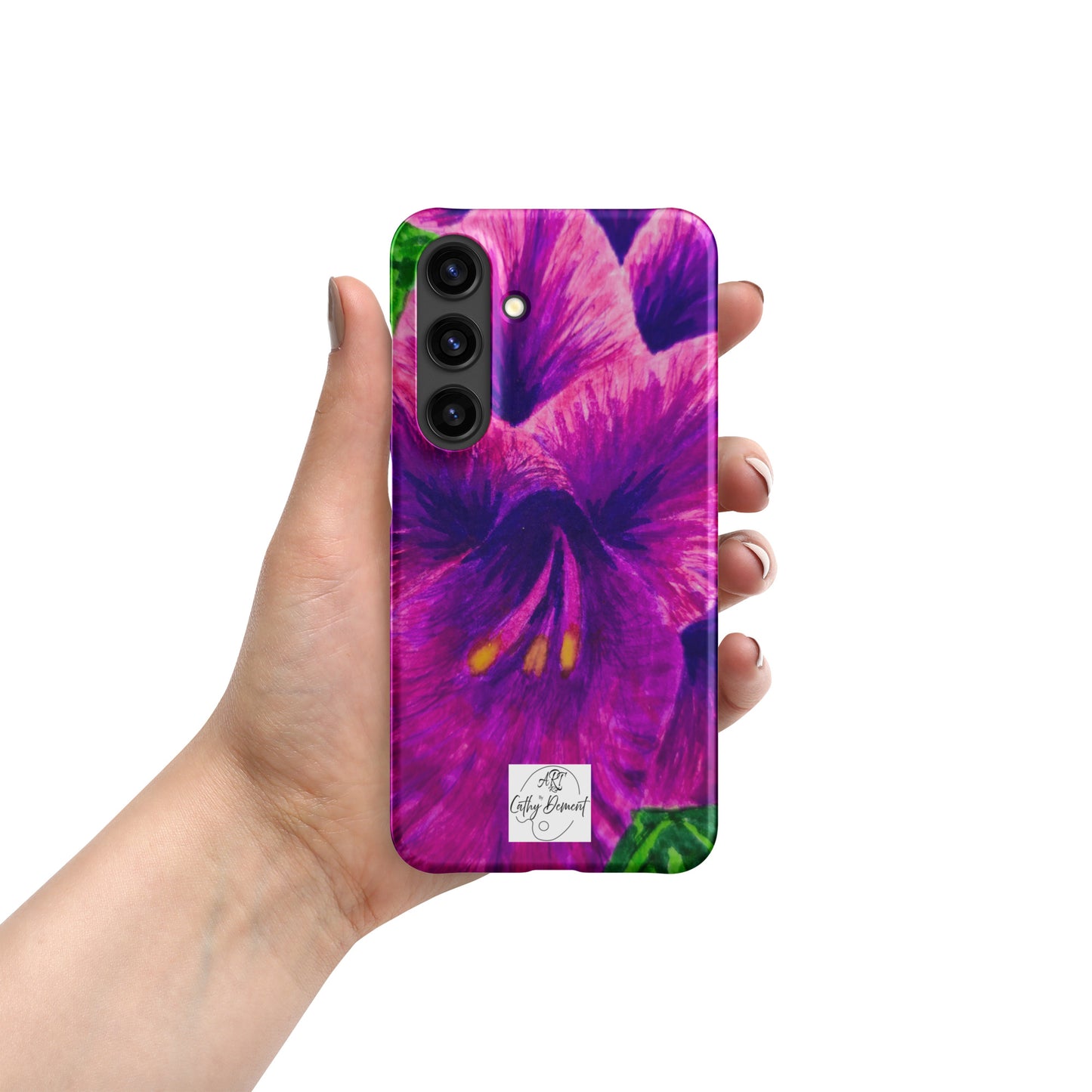 Snap case for Samsung® - Royal Reverie: Purple Gladiola, Floral Artwork Design