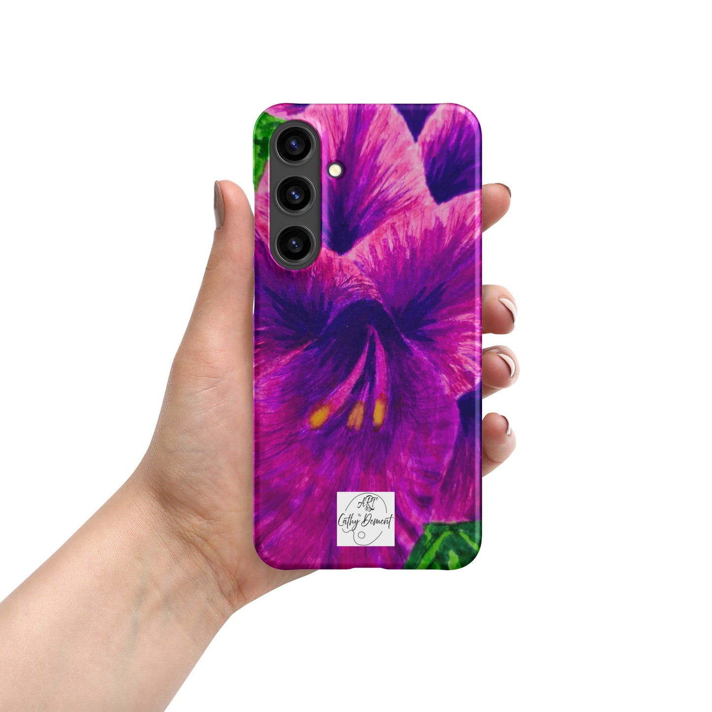 Snap case for Samsung® - Royal Reverie: Purple Gladiola, Floral Artwork Design
