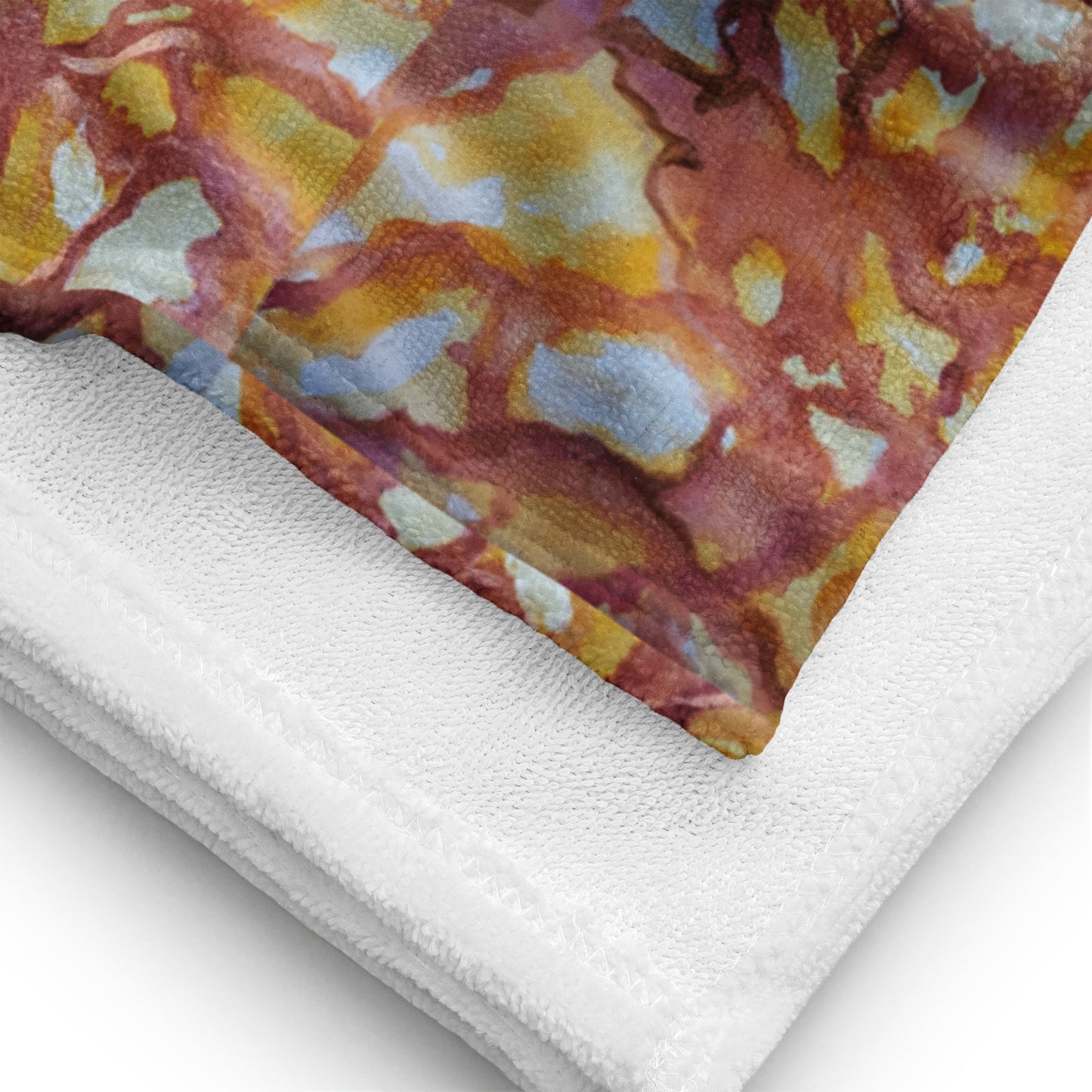 Beach Towel - Sunset Veil - Colorful Abstract Artwork Design