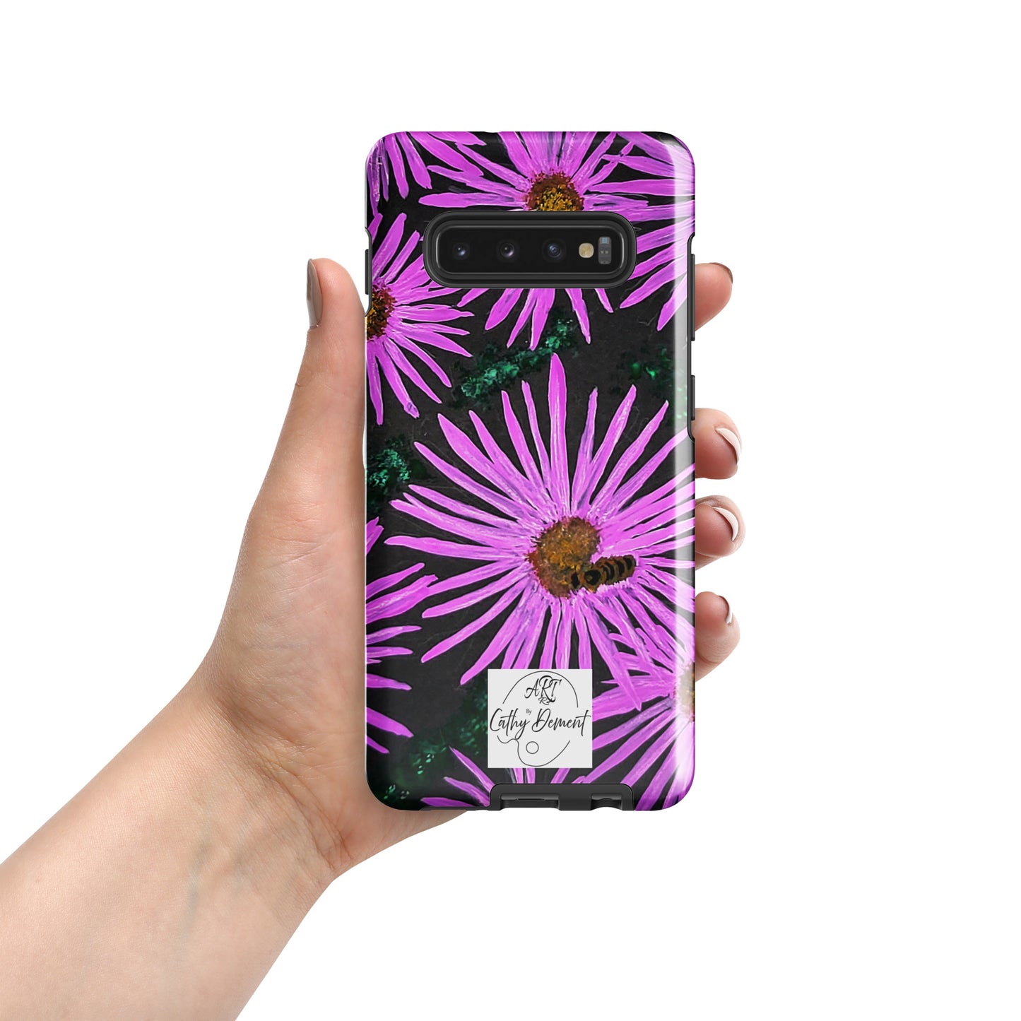 Tough Case for Samsung® Phones - Purple Aster Flowers and Bee