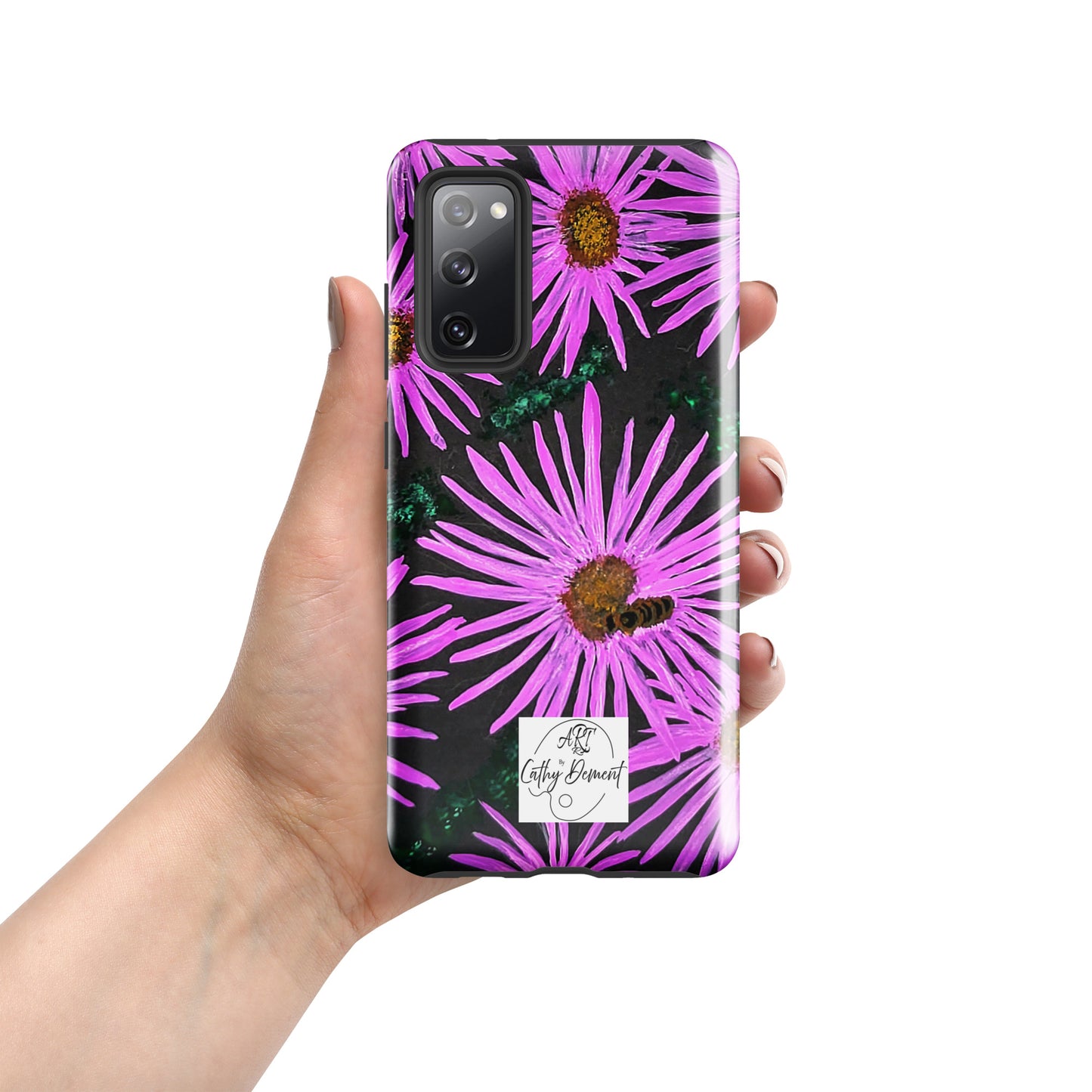 Tough Case for Samsung® Phones - Purple Aster Flowers and Bee