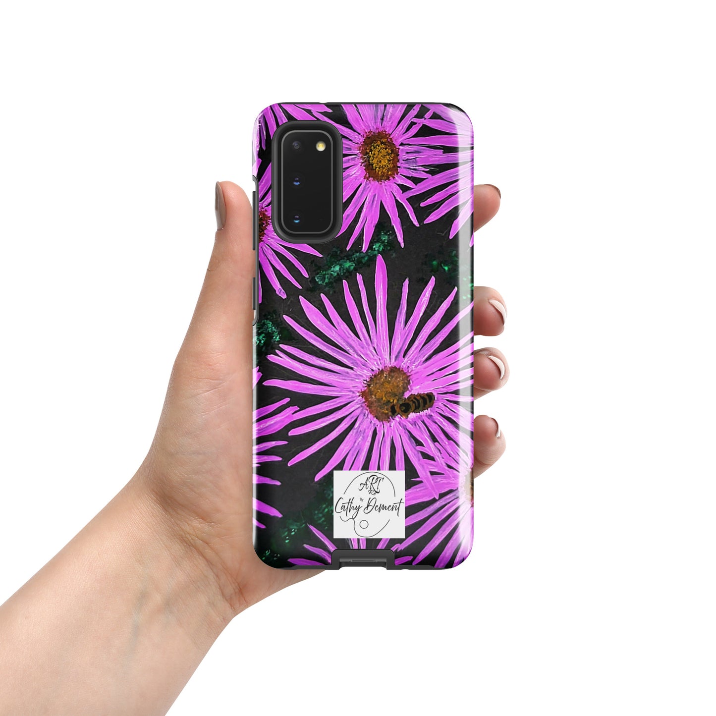 Tough Case for Samsung® Phones - Purple Aster Flowers and Bee