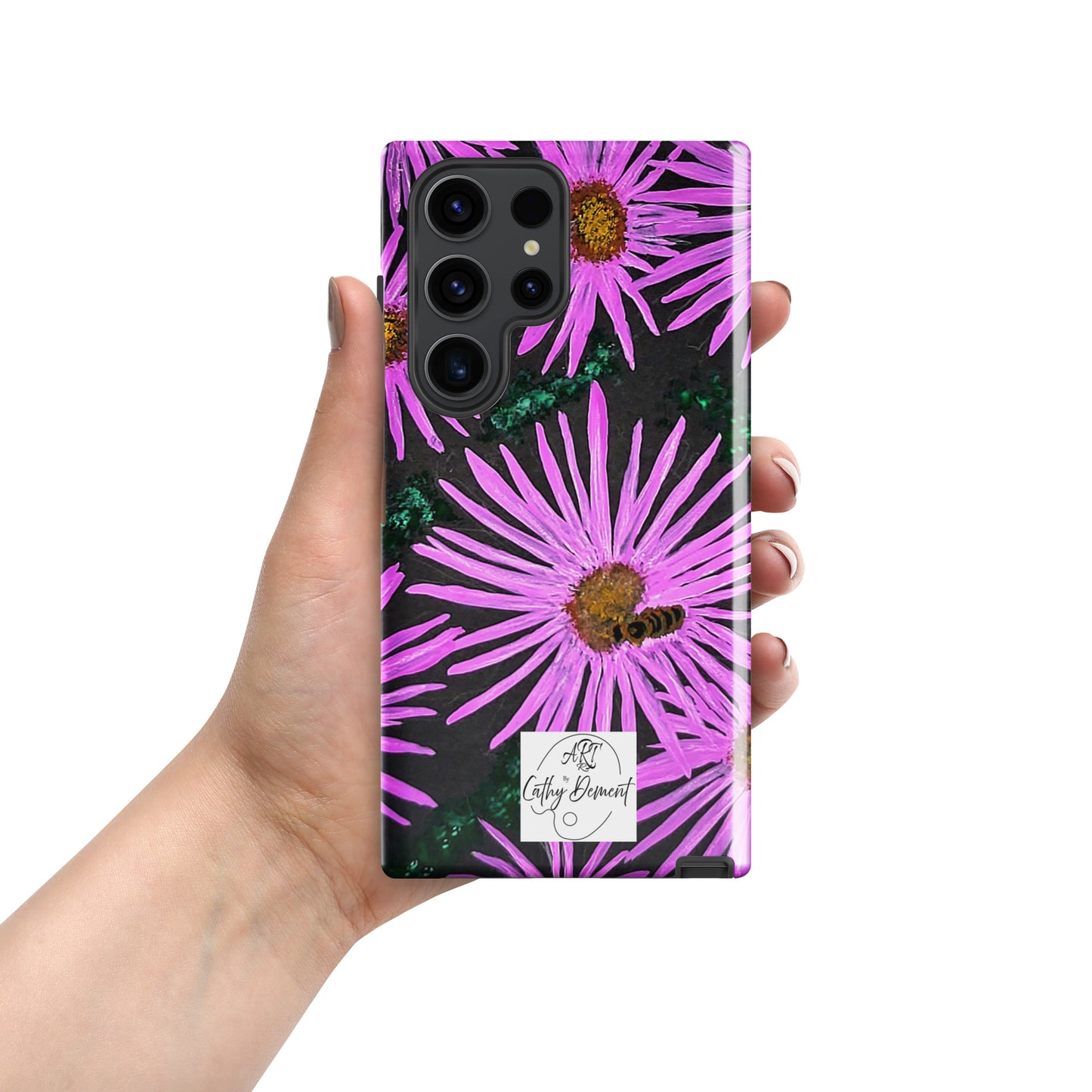 Tough Case for Samsung® Phones - Purple Aster Flowers and Bee