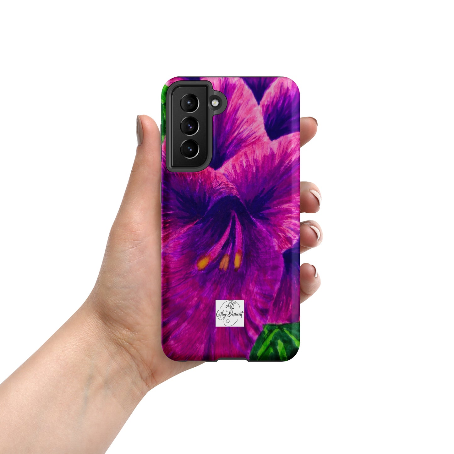 Tough case for Samsung® Phones - Royal Reverie: Purple Gladiola Artwork