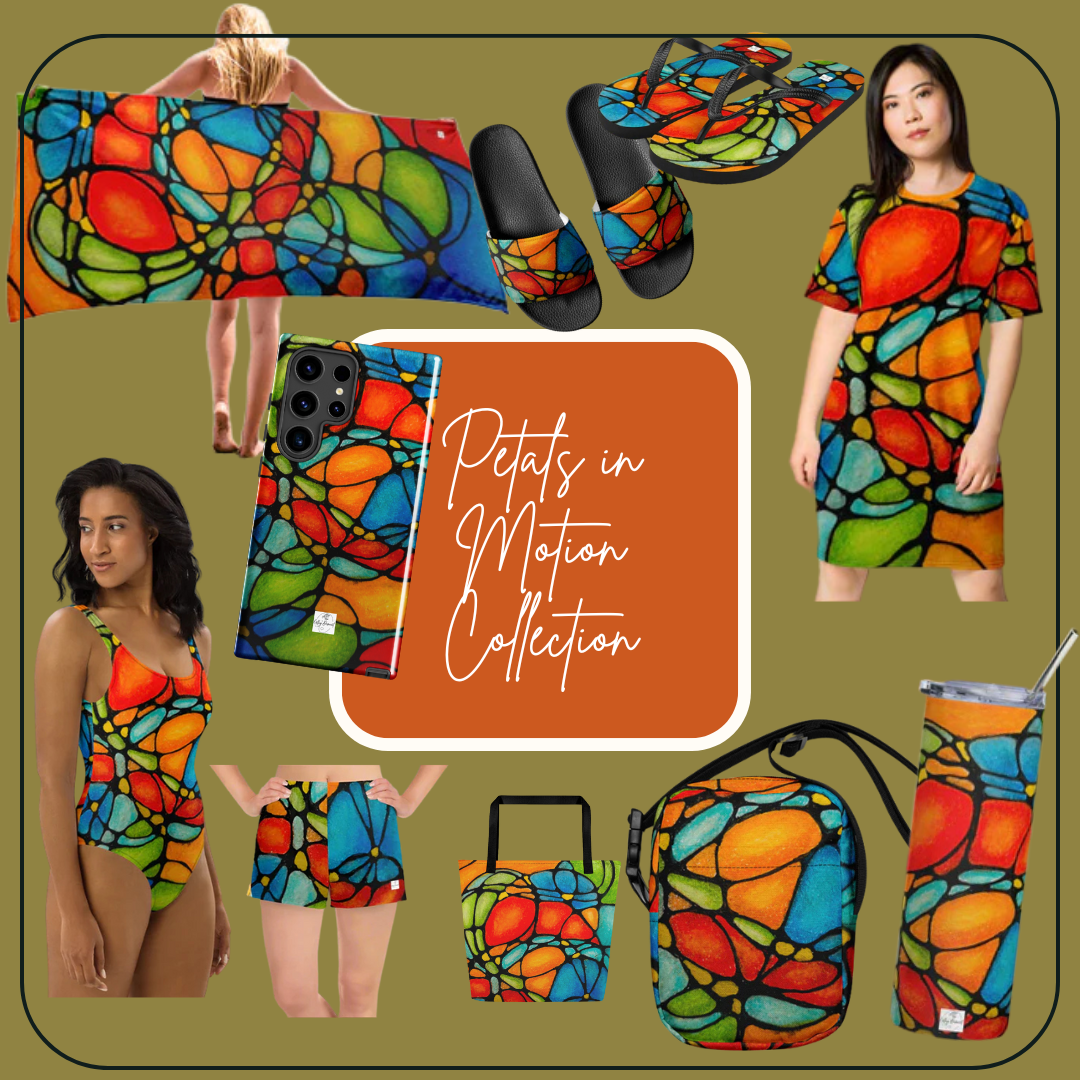 Petals in Motion Collection: Vibrant Abstract Floral Designs