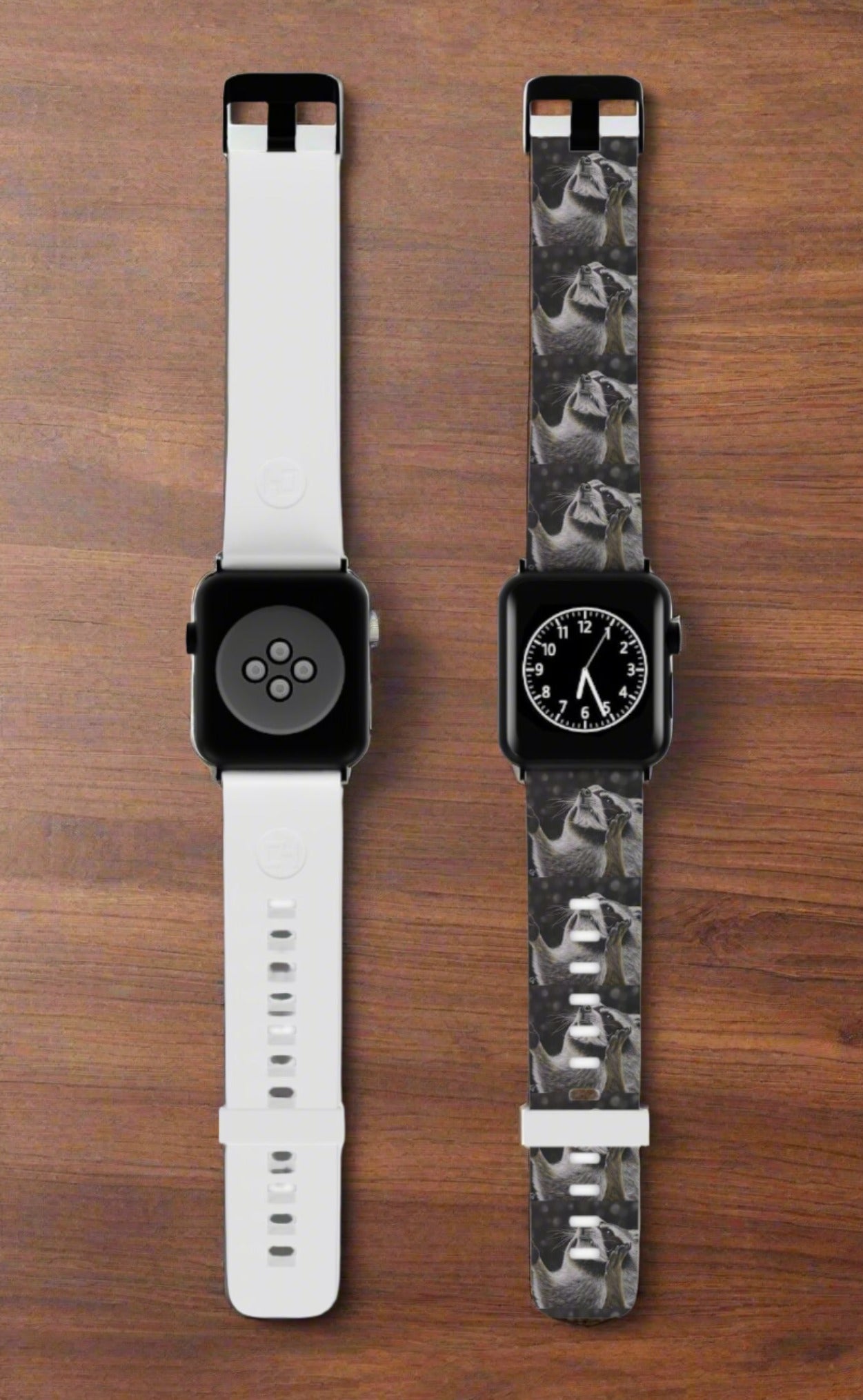 Catching Snowflakes: Whimsical Raccoon Watch Band for Apple Watch