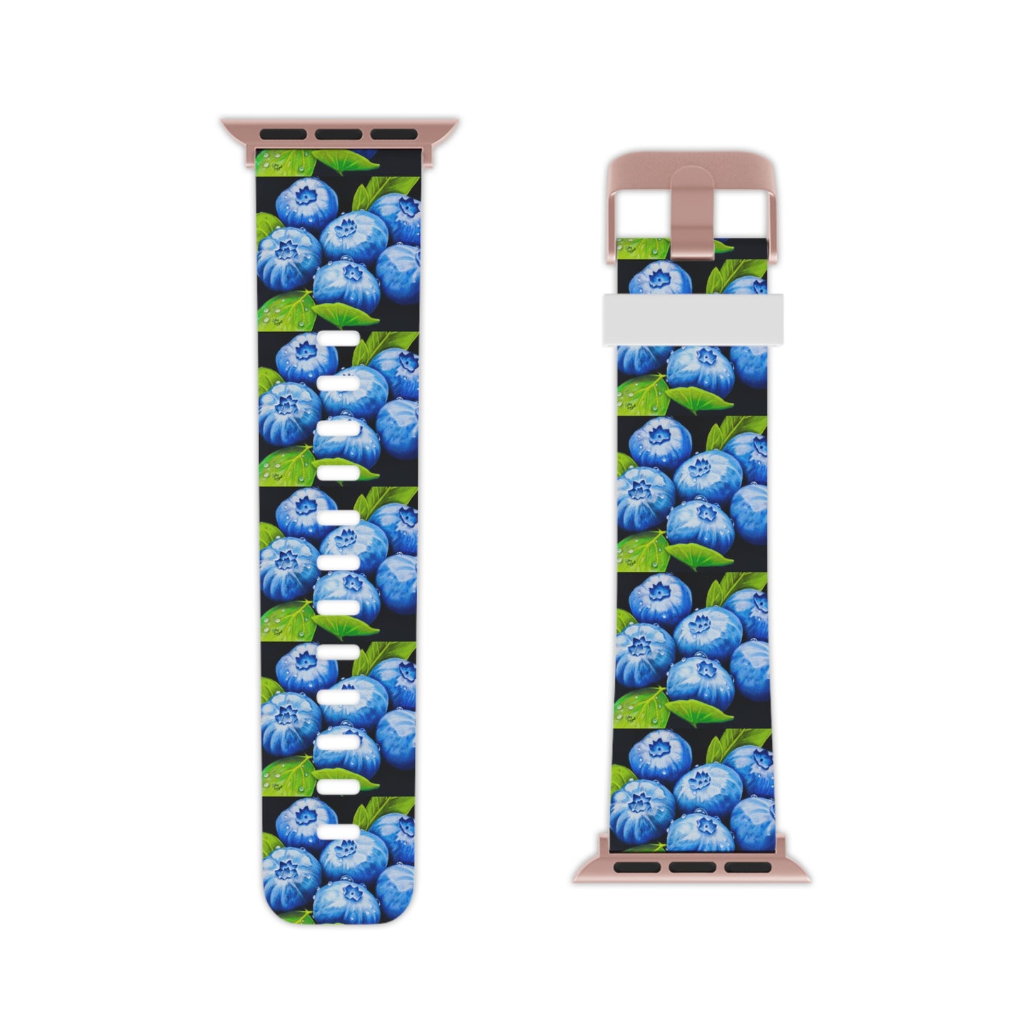 Blueberry Bliss - Colorful Blueberries with Water Droplets Watch Band for Apple Watch