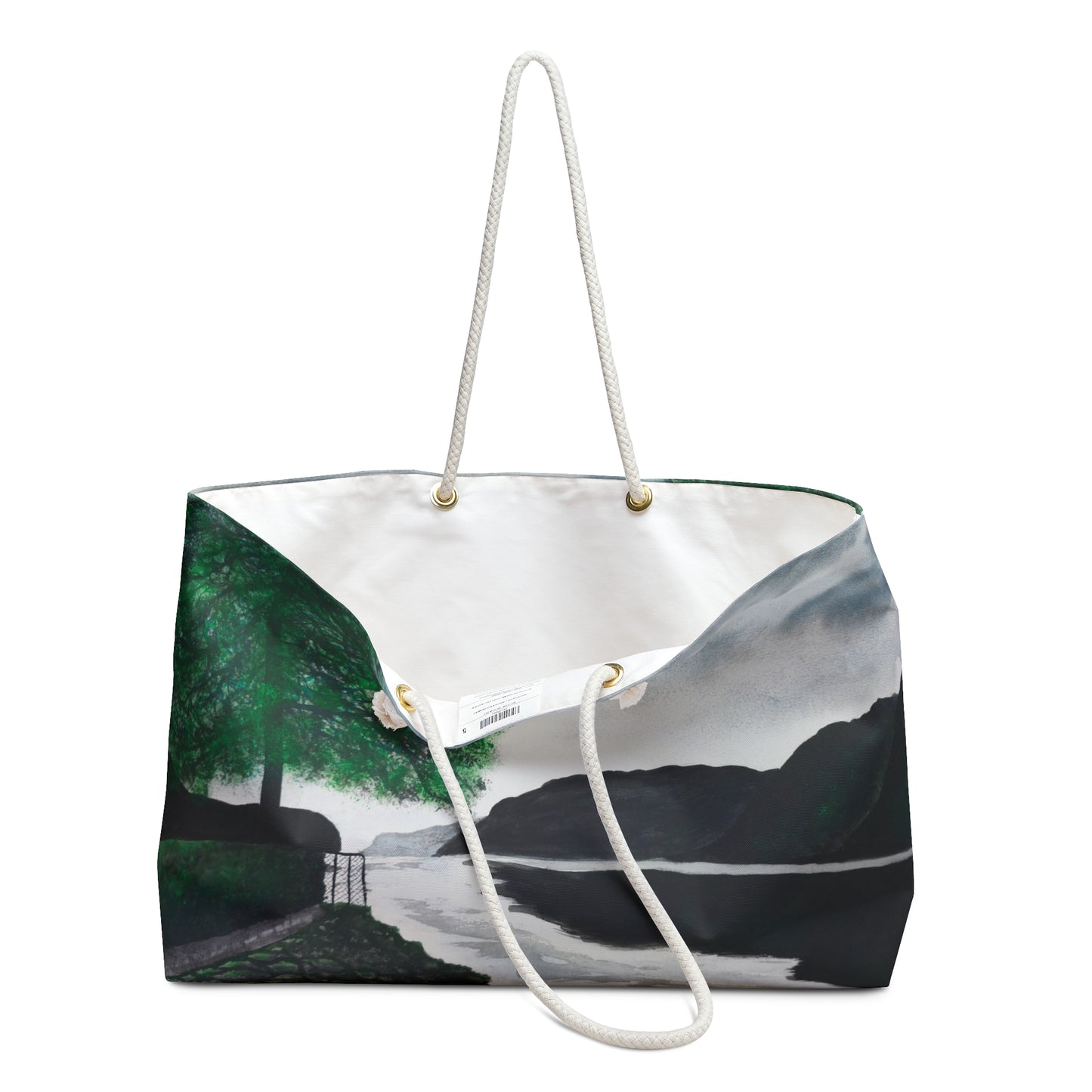 Norwegian Dream: Captivating Fjord Landscape Artwork Design Weekender Bag Tote