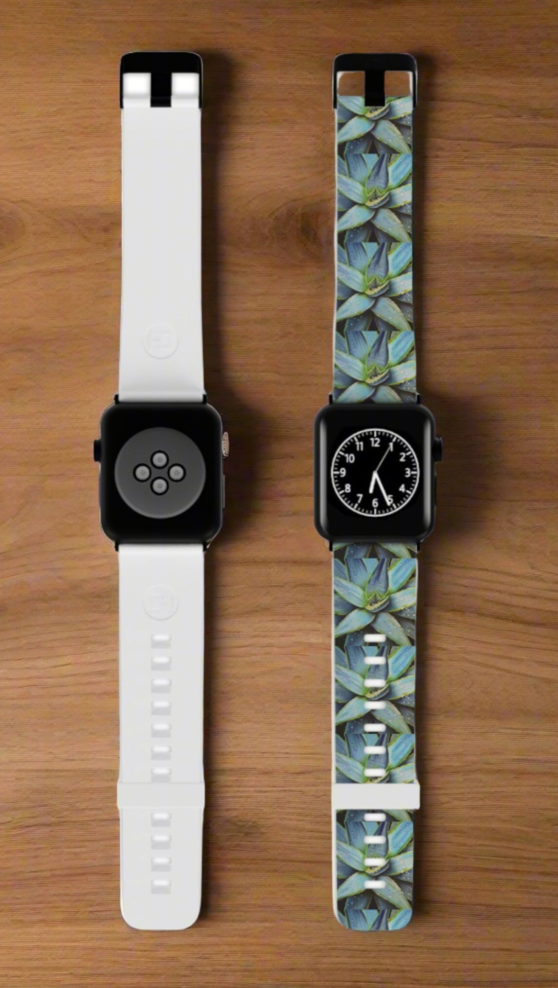 Dessert Jewel - Vibrant Agave Plant with Dew Drops Watch Band for Apple Watch, iPhone Band