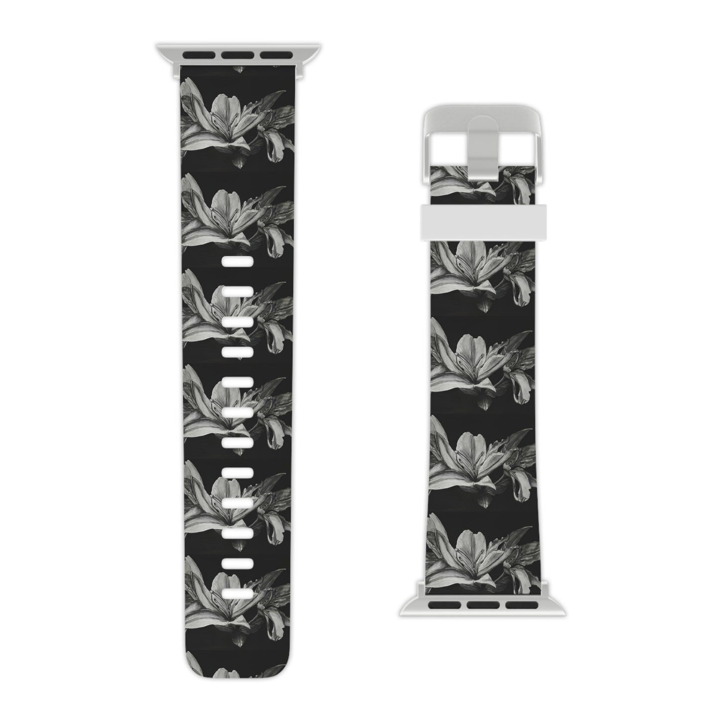 Floral Elegance: Lily Artwork Design Watch Band for Apple Watch