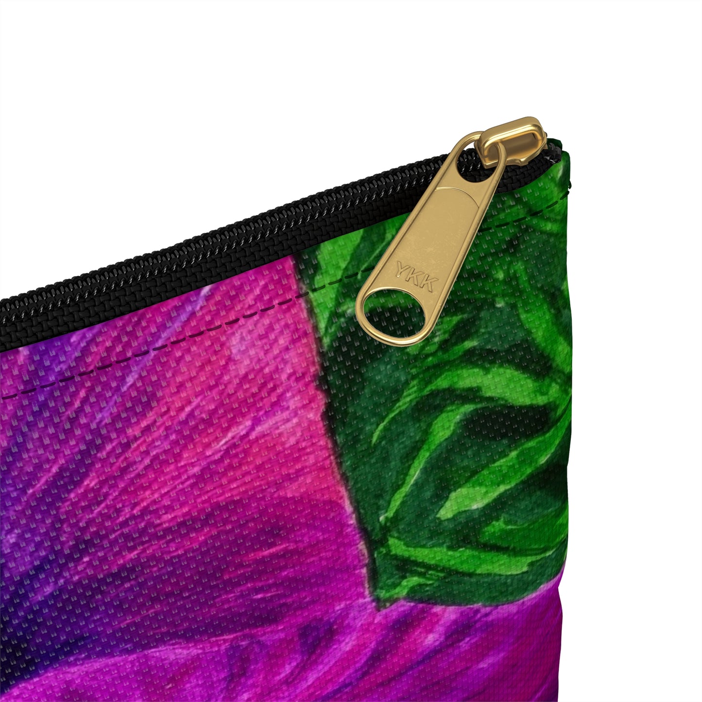 Accessory Pouch Bag - Royal Reverie: Purple Gladiola - Floral Artwork Design