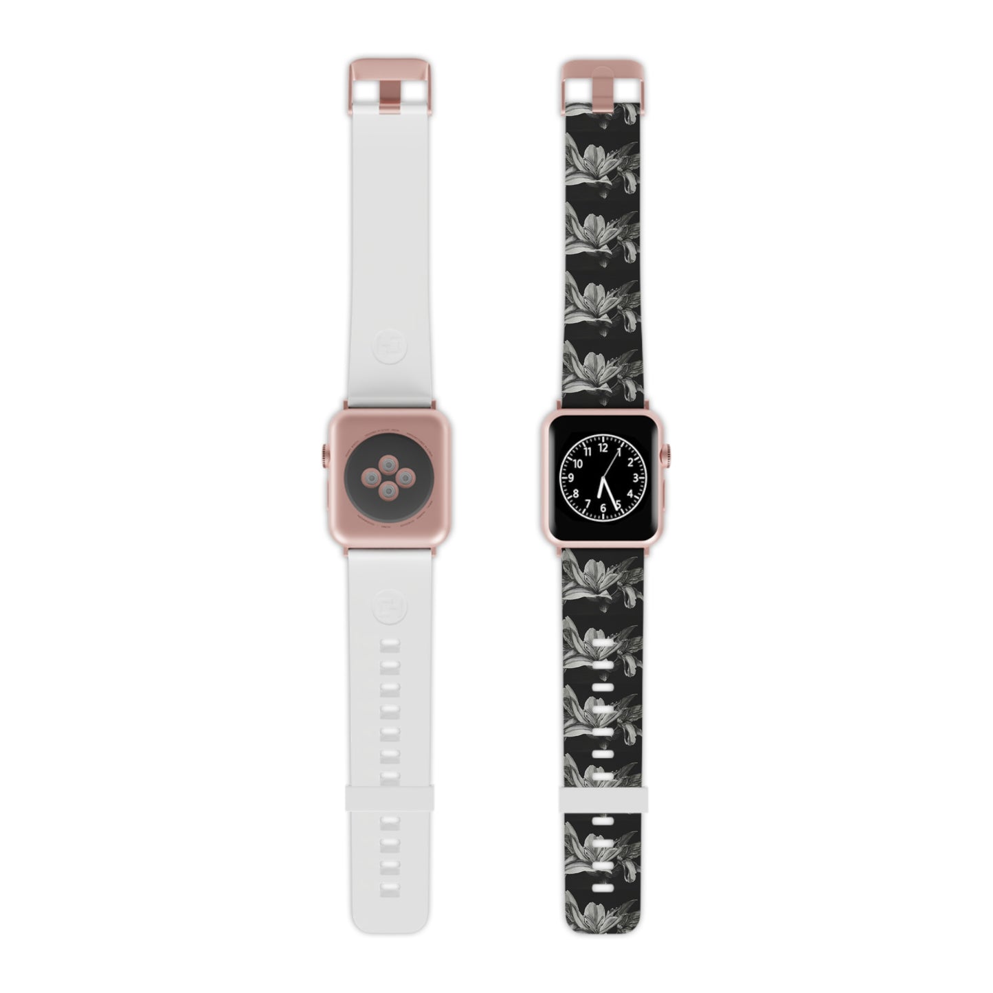 Floral Elegance: Lily Artwork Design Watch Band for Apple Watch