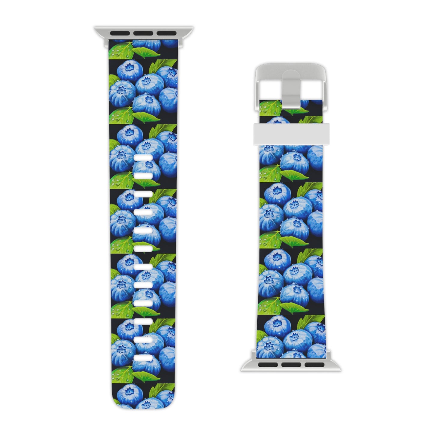 Blueberry Bliss - Colorful Blueberries with Water Droplets Watch Band for Apple Watch