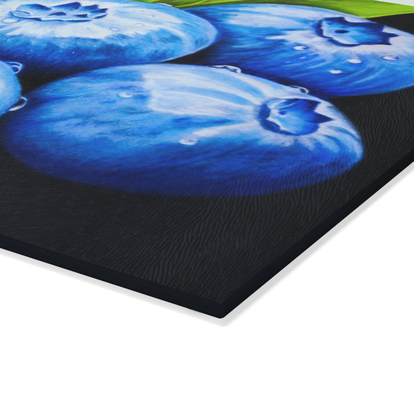 Glass Cutting Board -  Blueberry Bliss - Kitchen Art for Culinary Enthusiasts