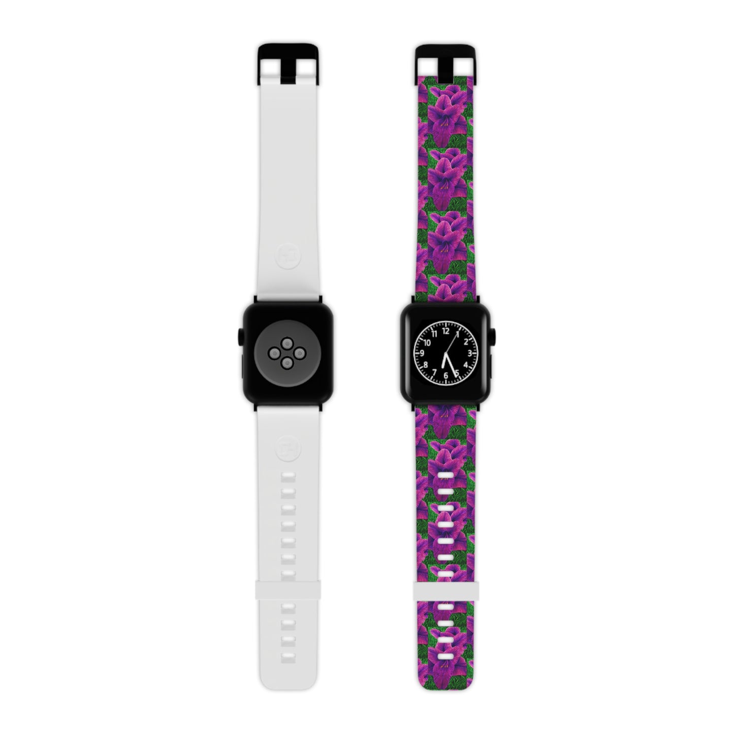 Watch Band for Apple Watch - Royal Reverie: Purple Gladiola, Floral Artwork Design