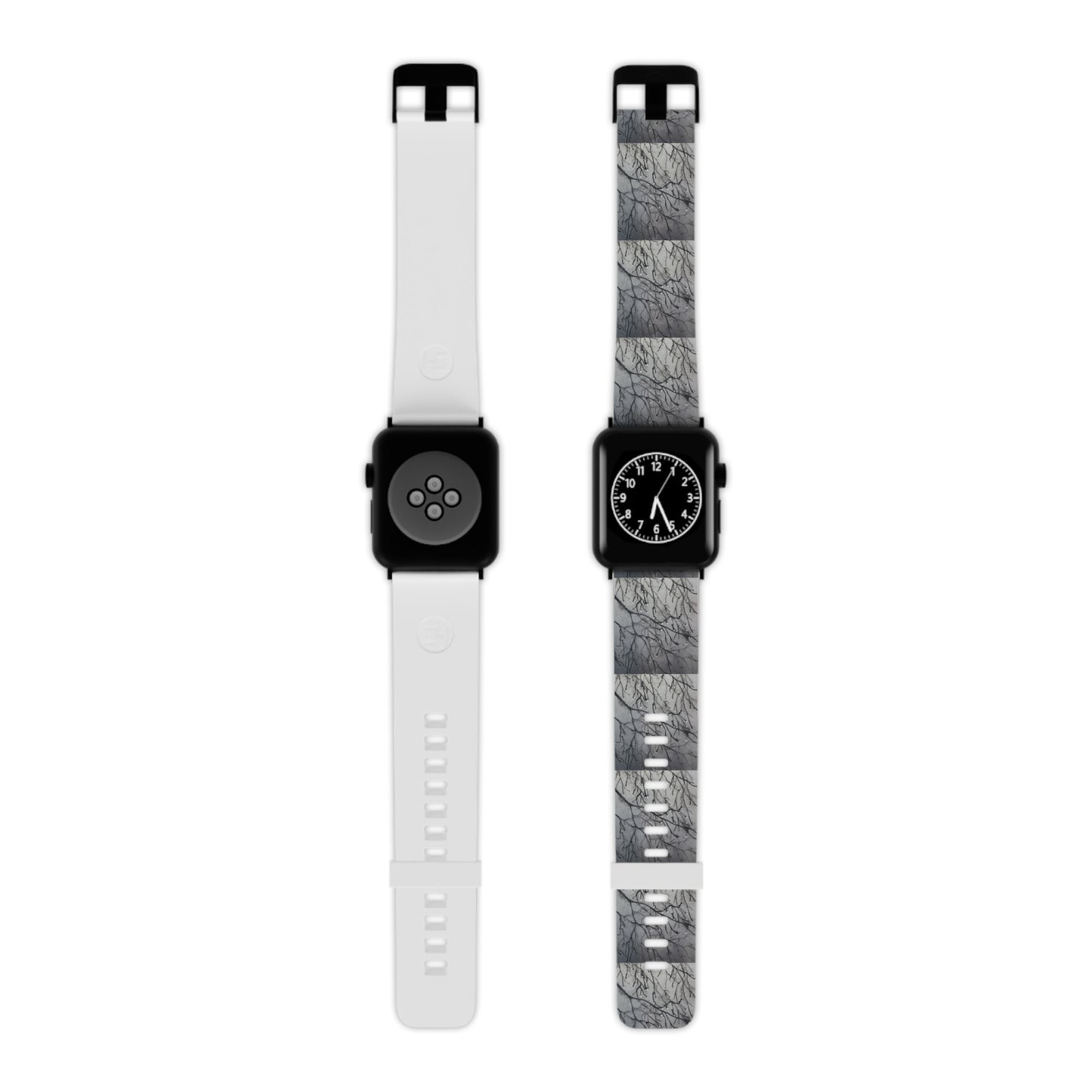 Tranquil Dawn Misty Morning - Serene Tree Branches with Dew Drops Design Watch Band for Apple Watch