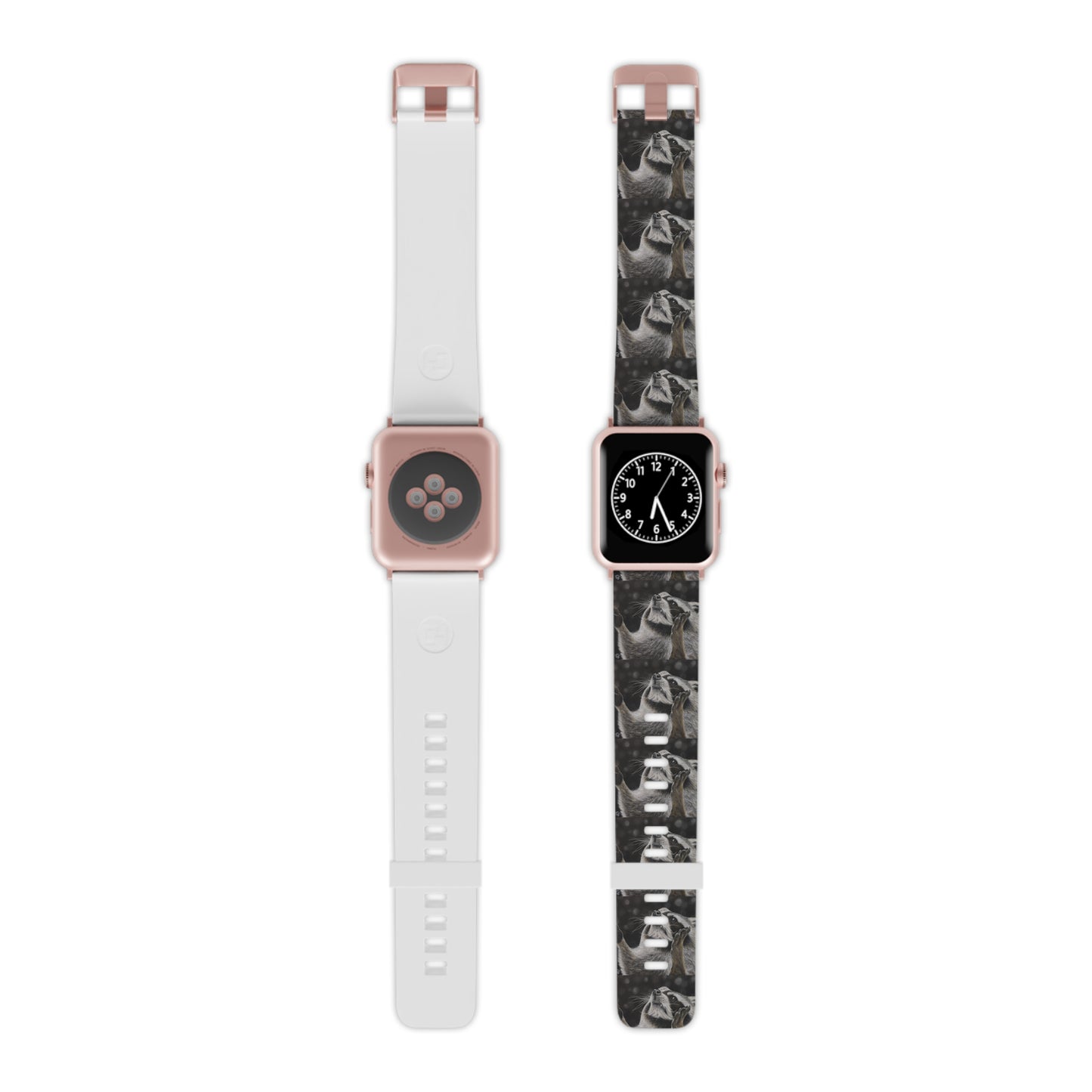 Catching Snowflakes: Whimsical Raccoon Watch Band for Apple Watch