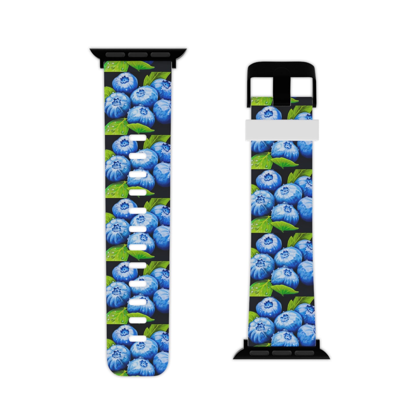 Blueberry Bliss - Colorful Blueberries with Water Droplets Watch Band for Apple Watch